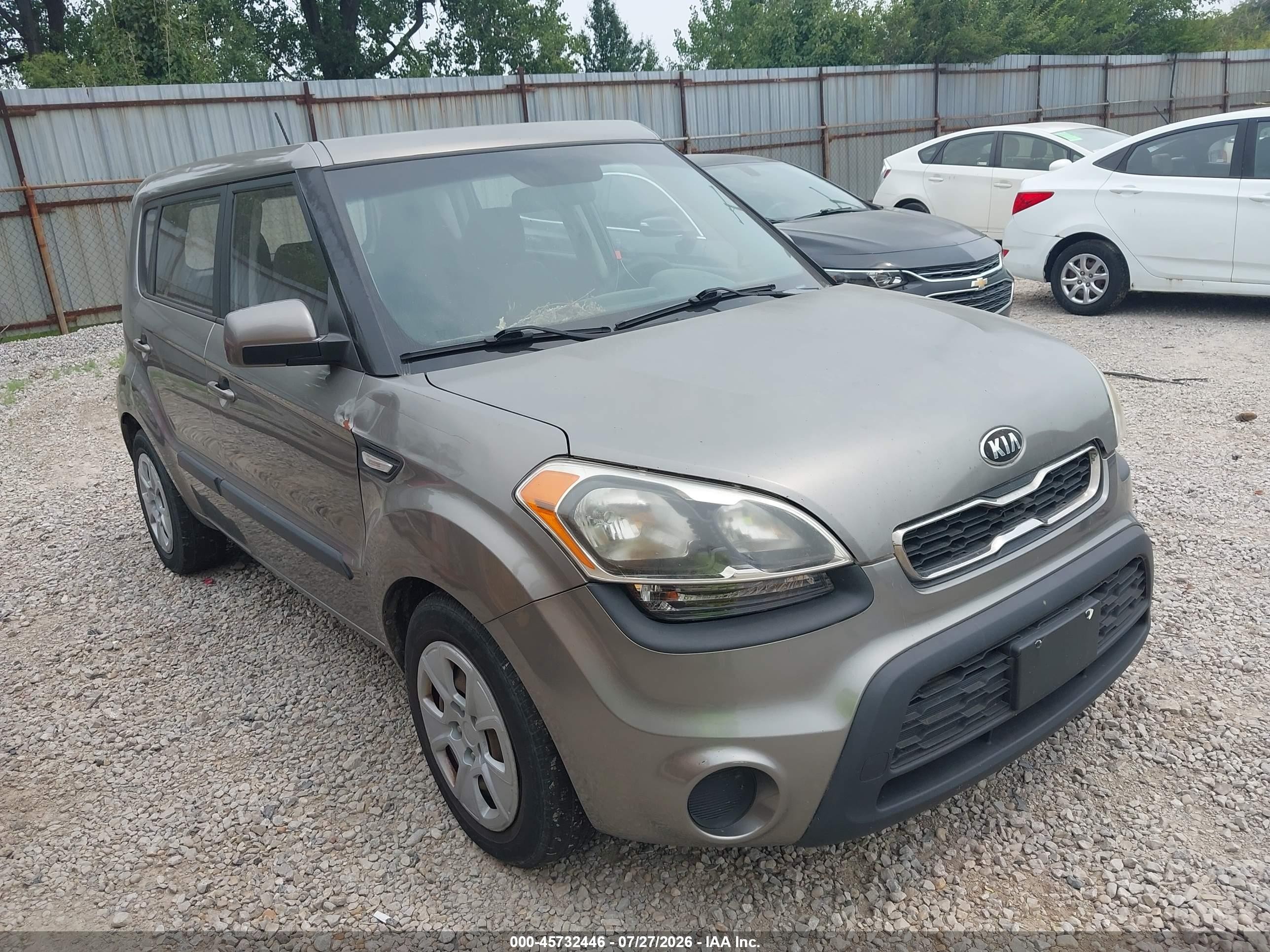 2013 Kia Soul   Gray vin: KNDJT2A53D7572923