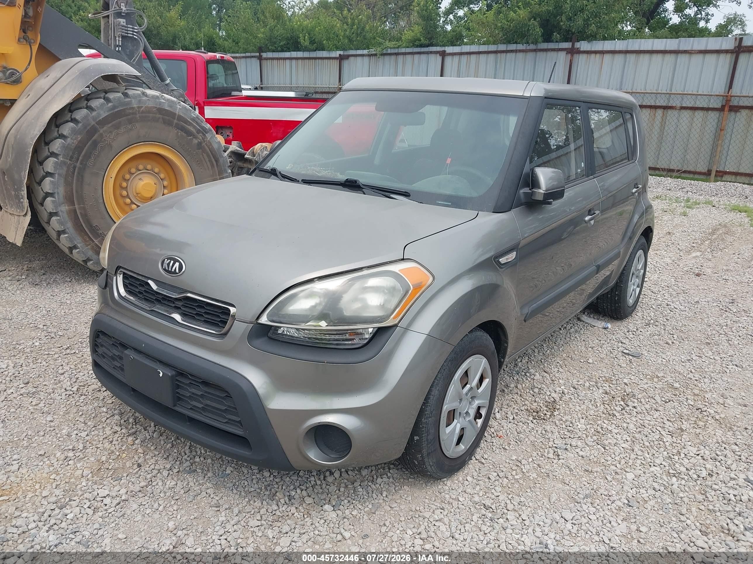 2013 Kia Soul   Gray vin: KNDJT2A53D7572923