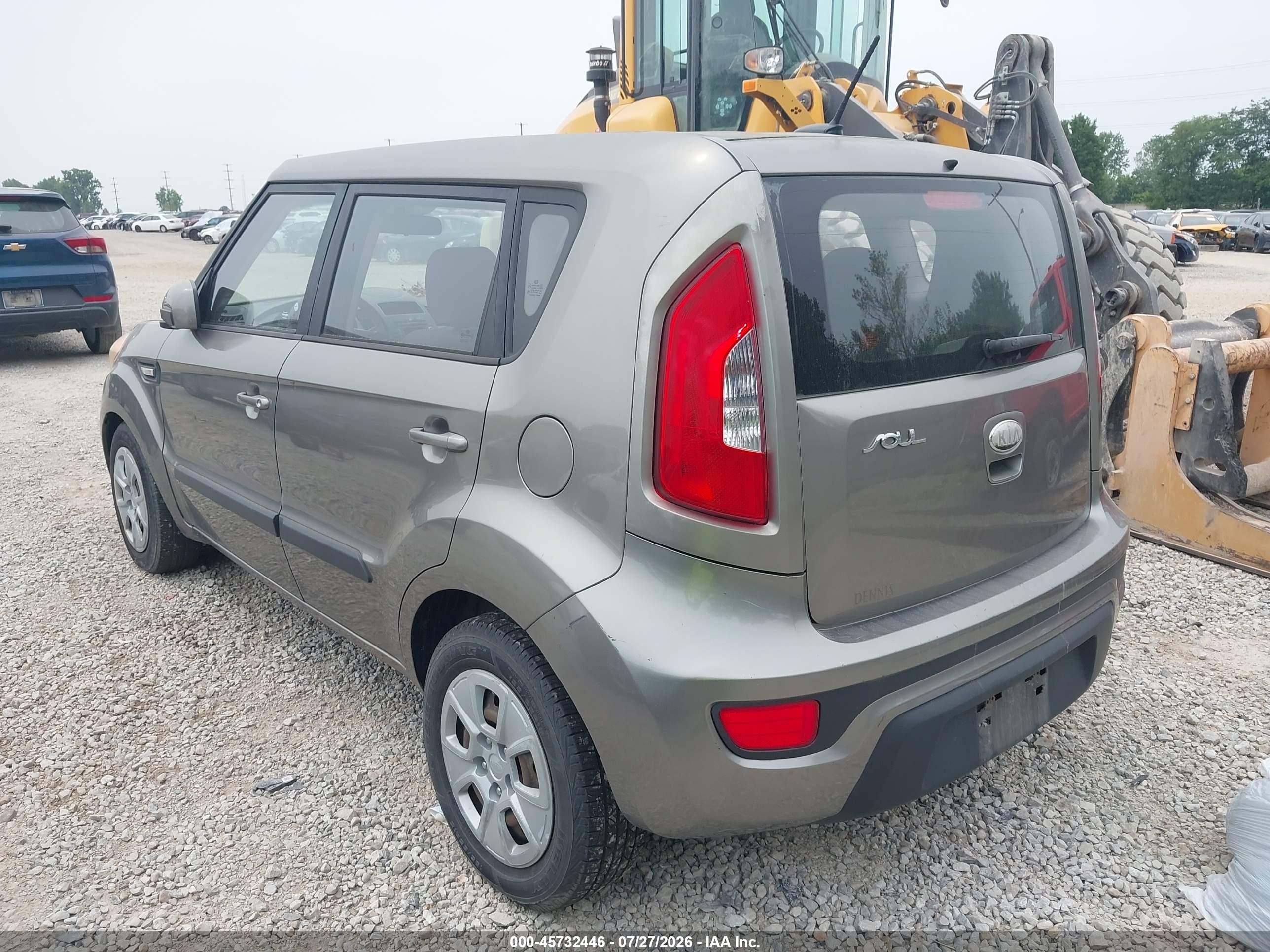 2013 Kia Soul   Gray vin: KNDJT2A53D7572923