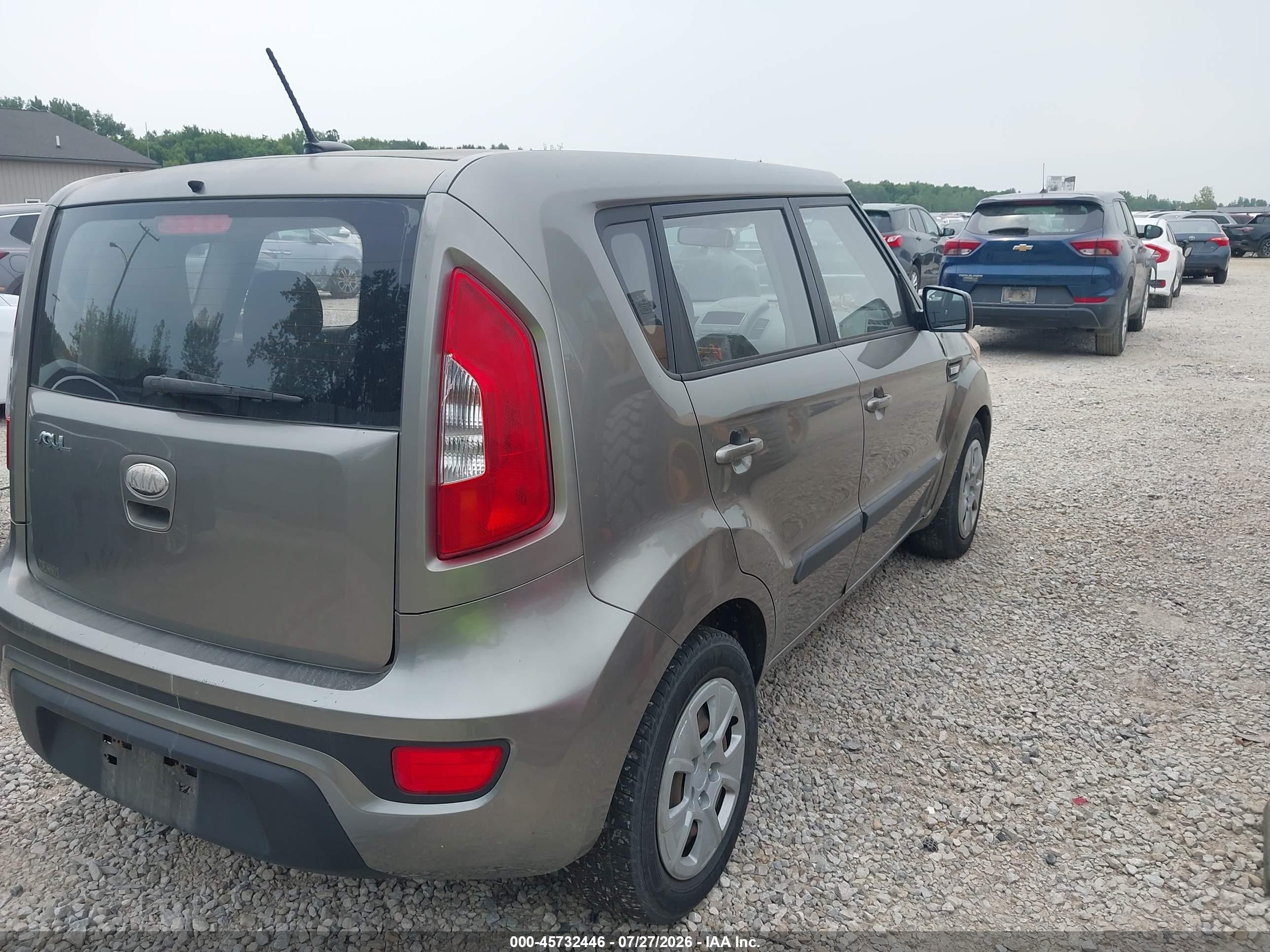 2013 Kia Soul   Gray vin: KNDJT2A53D7572923