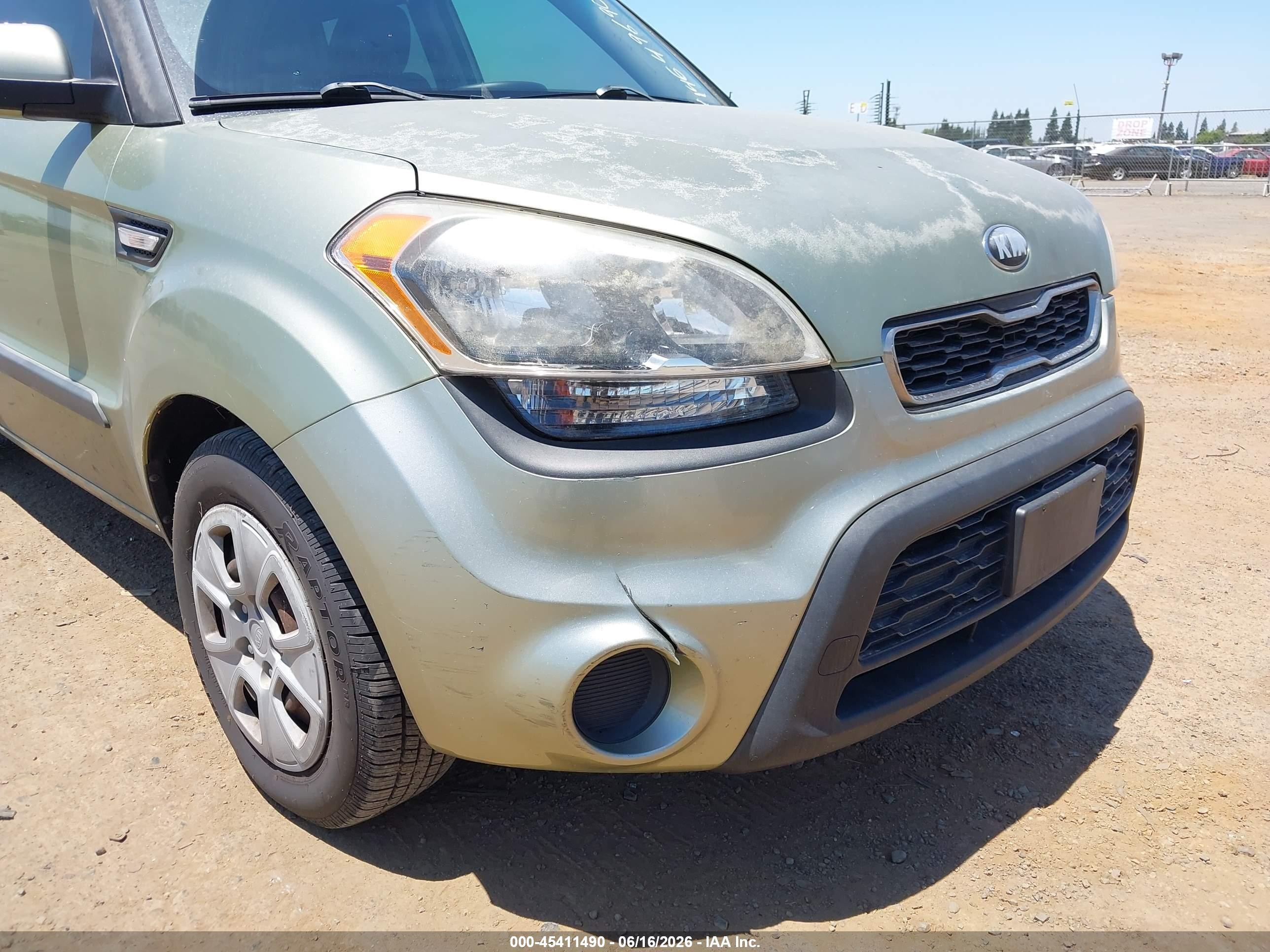 2013 Kia Soul Green vin: KNDJT2A53D7602230