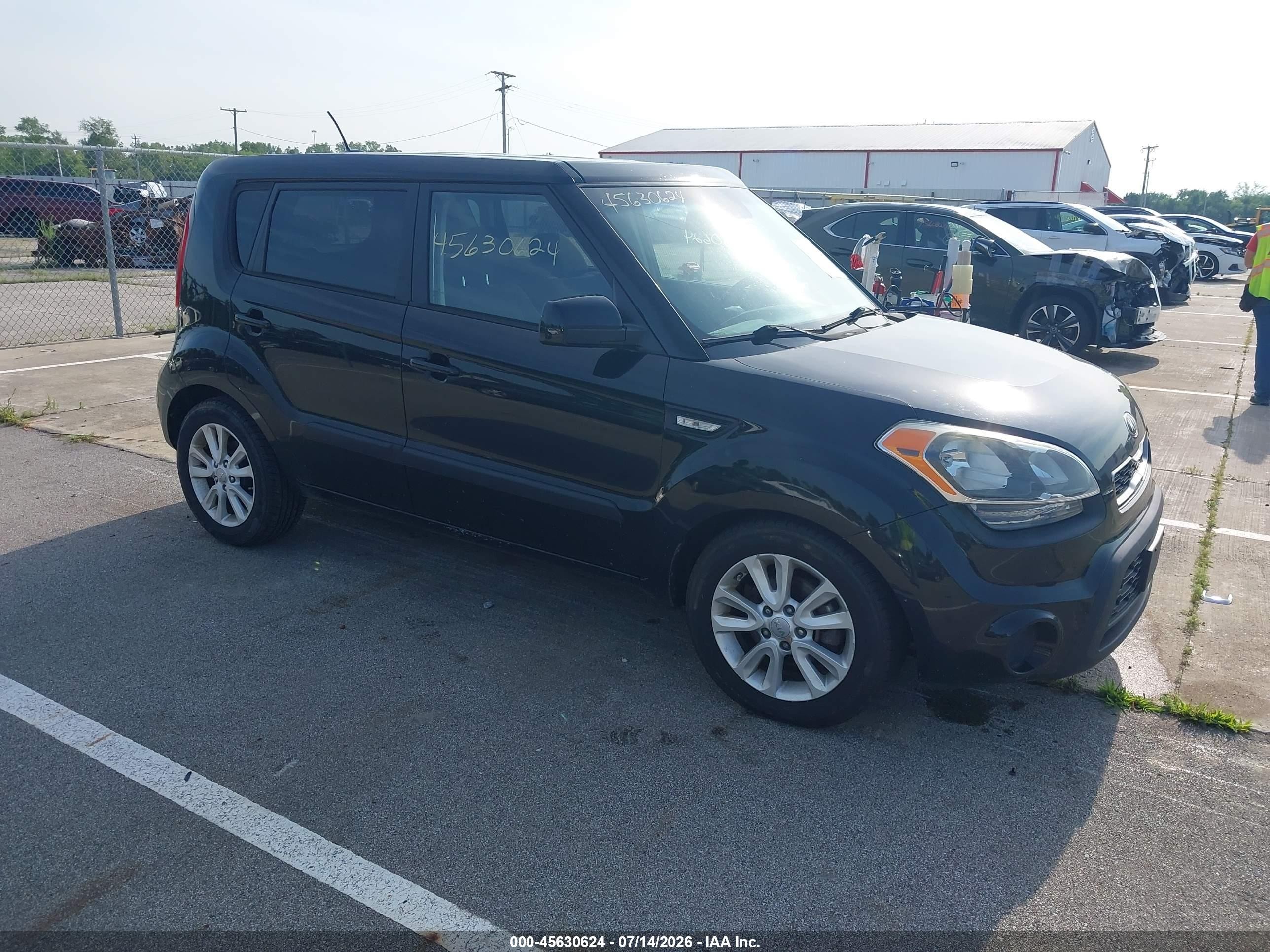 2013 Kia Soul   Черный vin: KNDJT2A53D7610098