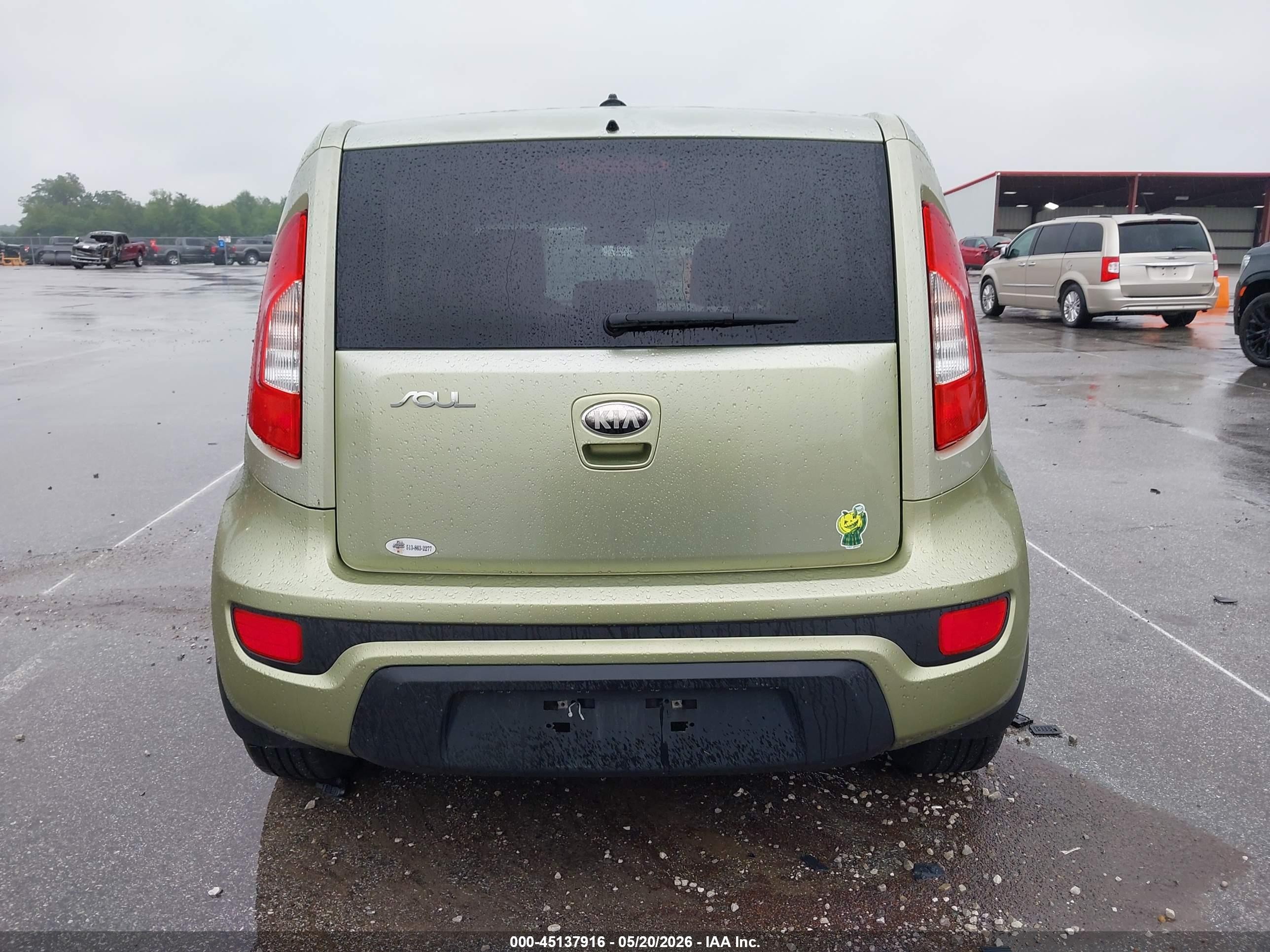 2013 Kia Soul Зеленый vin: KNDJT2A53D7613891