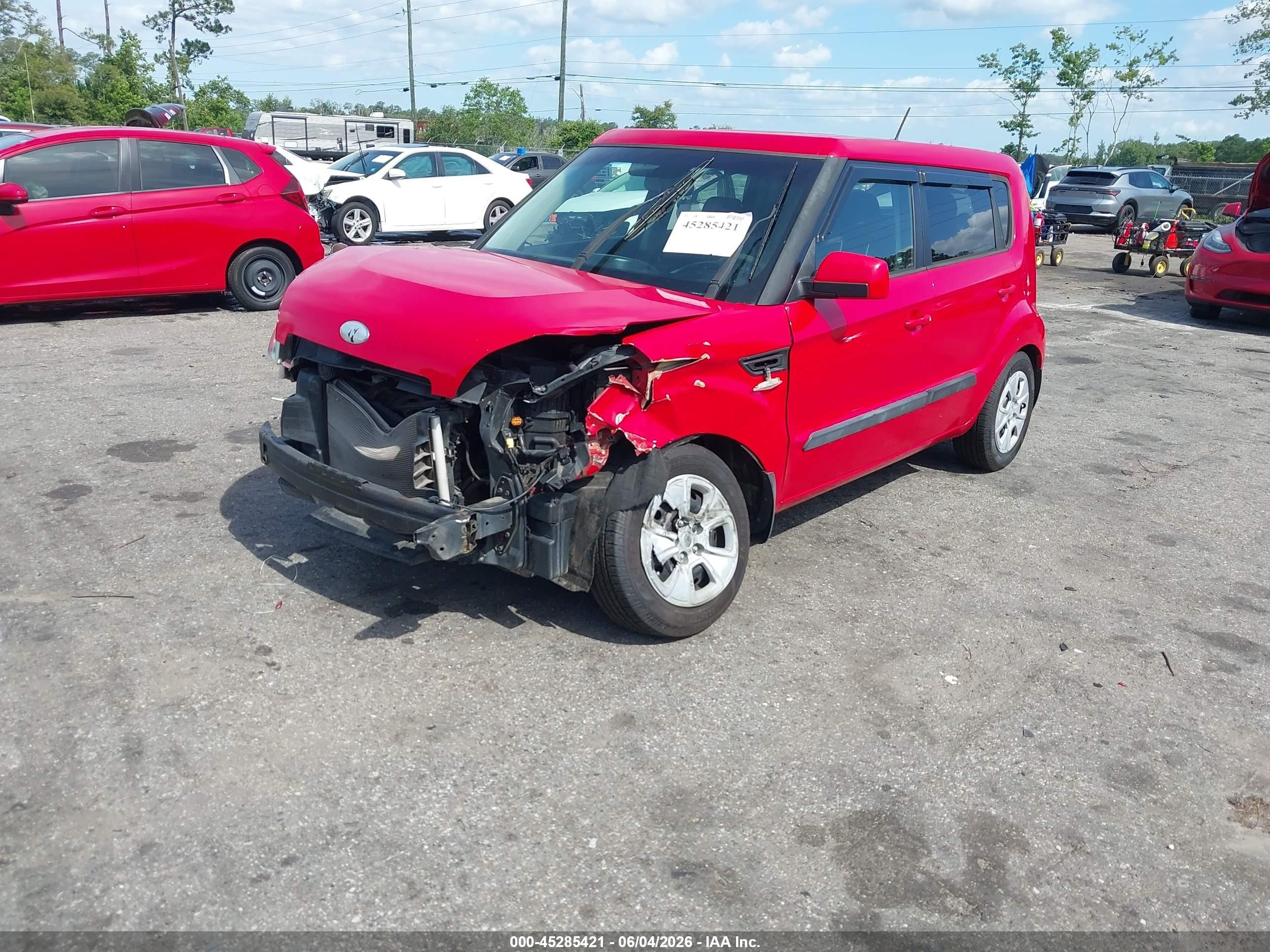 2013 Kia Soul   Red vin: KNDJT2A53D7633431