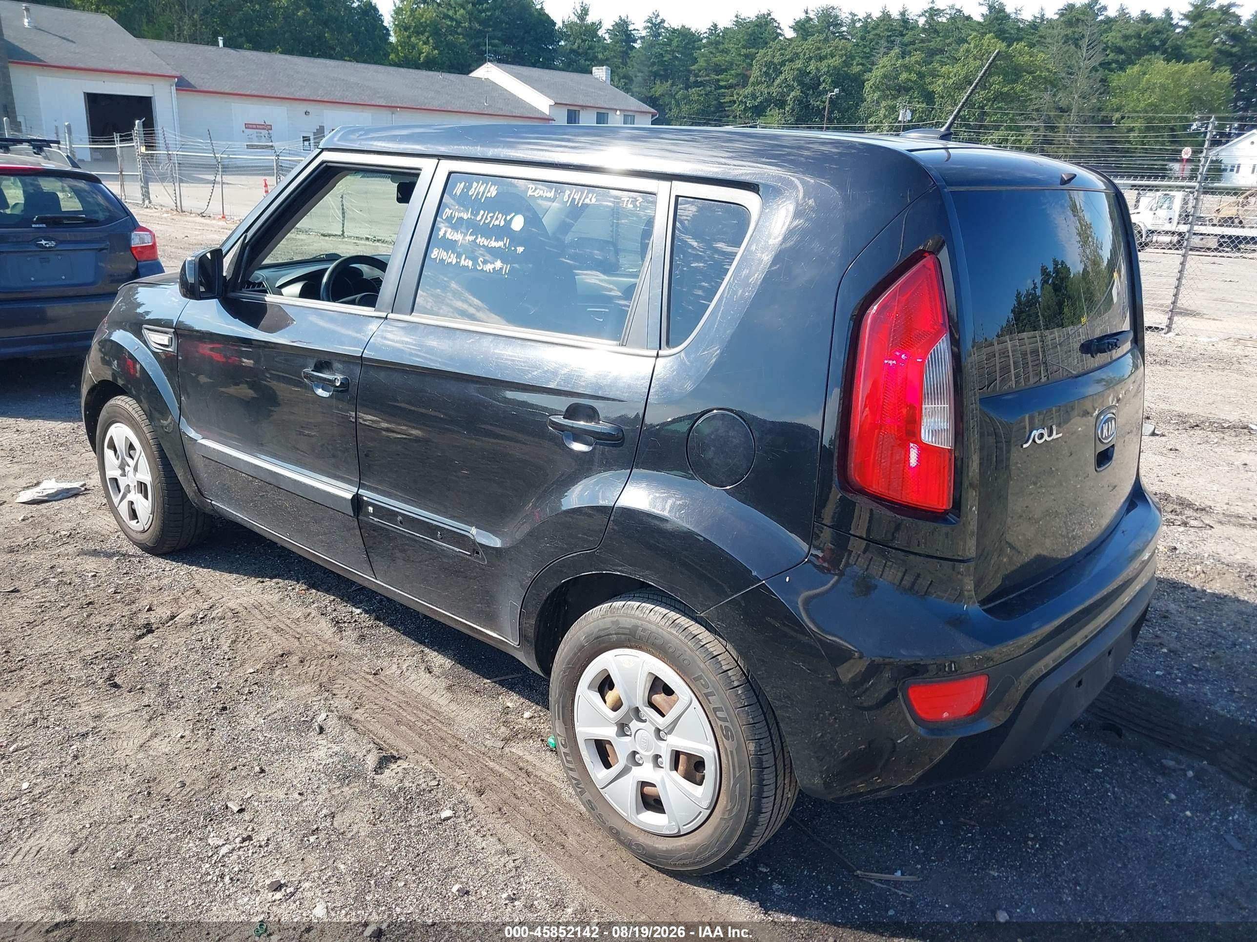 2012 Kia Soul   Black vin: KNDJT2A54C7356626