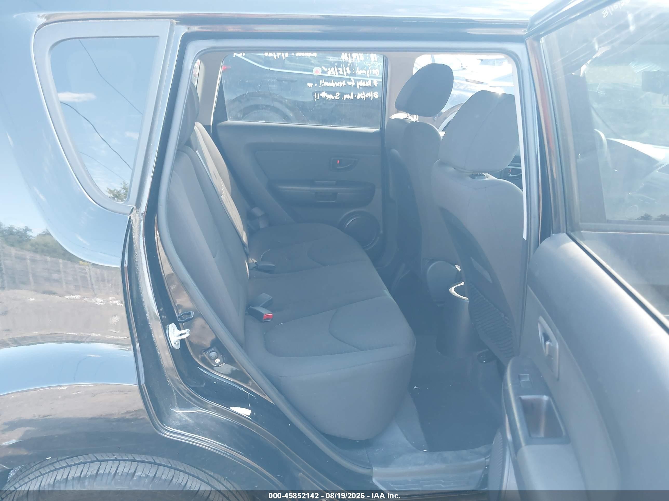 2012 Kia Soul   Black vin: KNDJT2A54C7356626