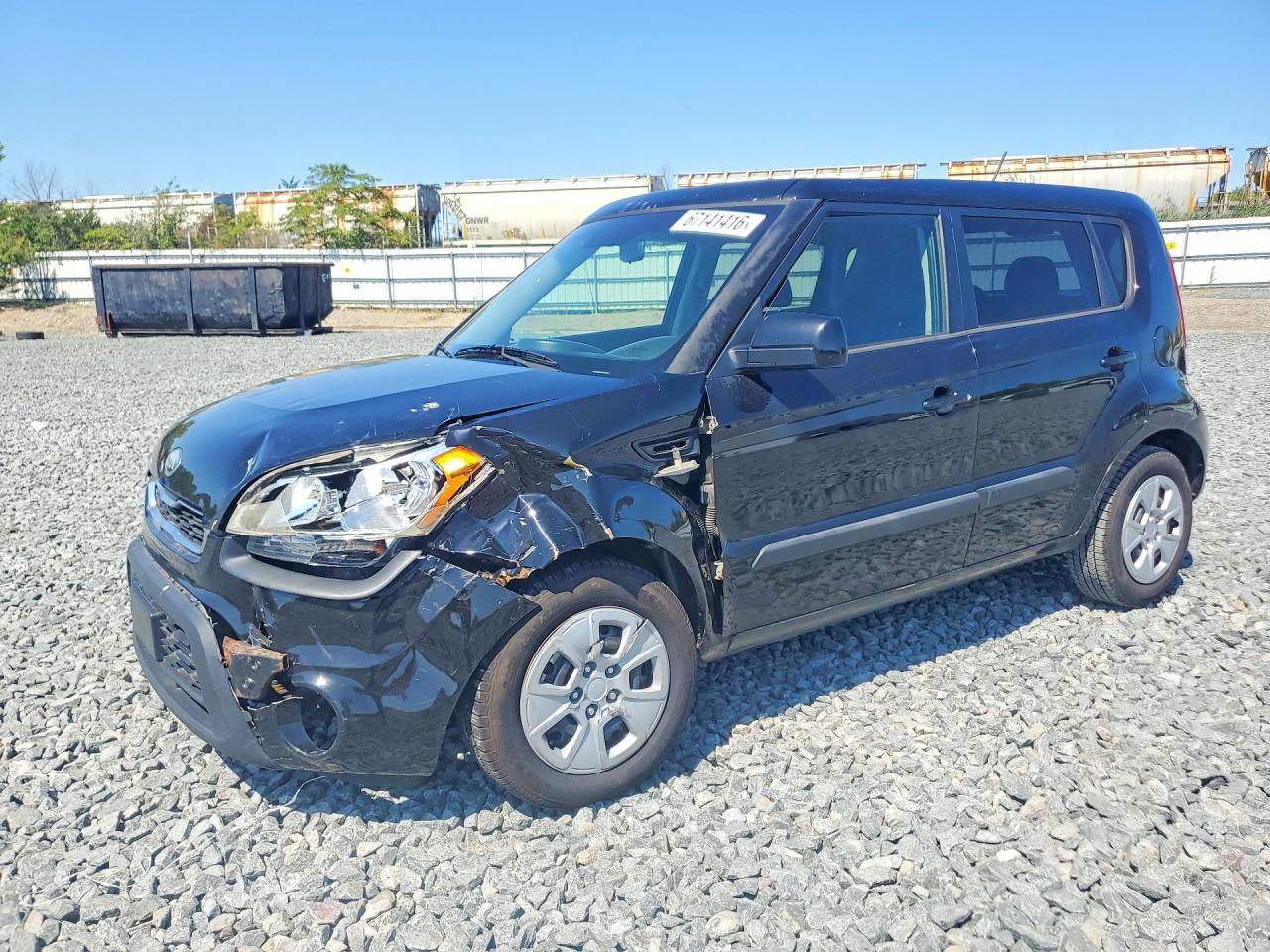 2013 Kia Soul Base Черный vin: KNDJT2A54D7515694
