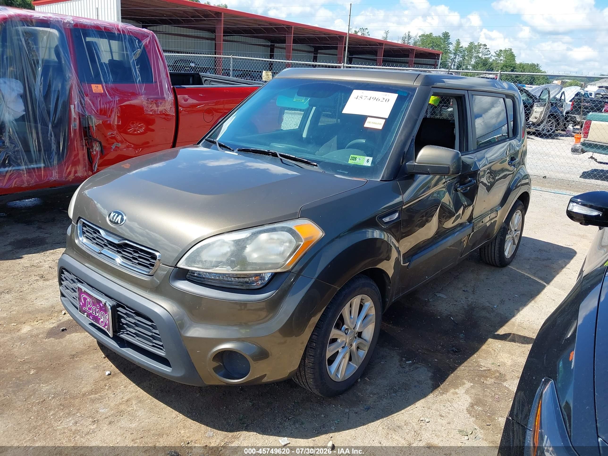 2013 Kia Soul   Зеленый vin: KNDJT2A54D7557895