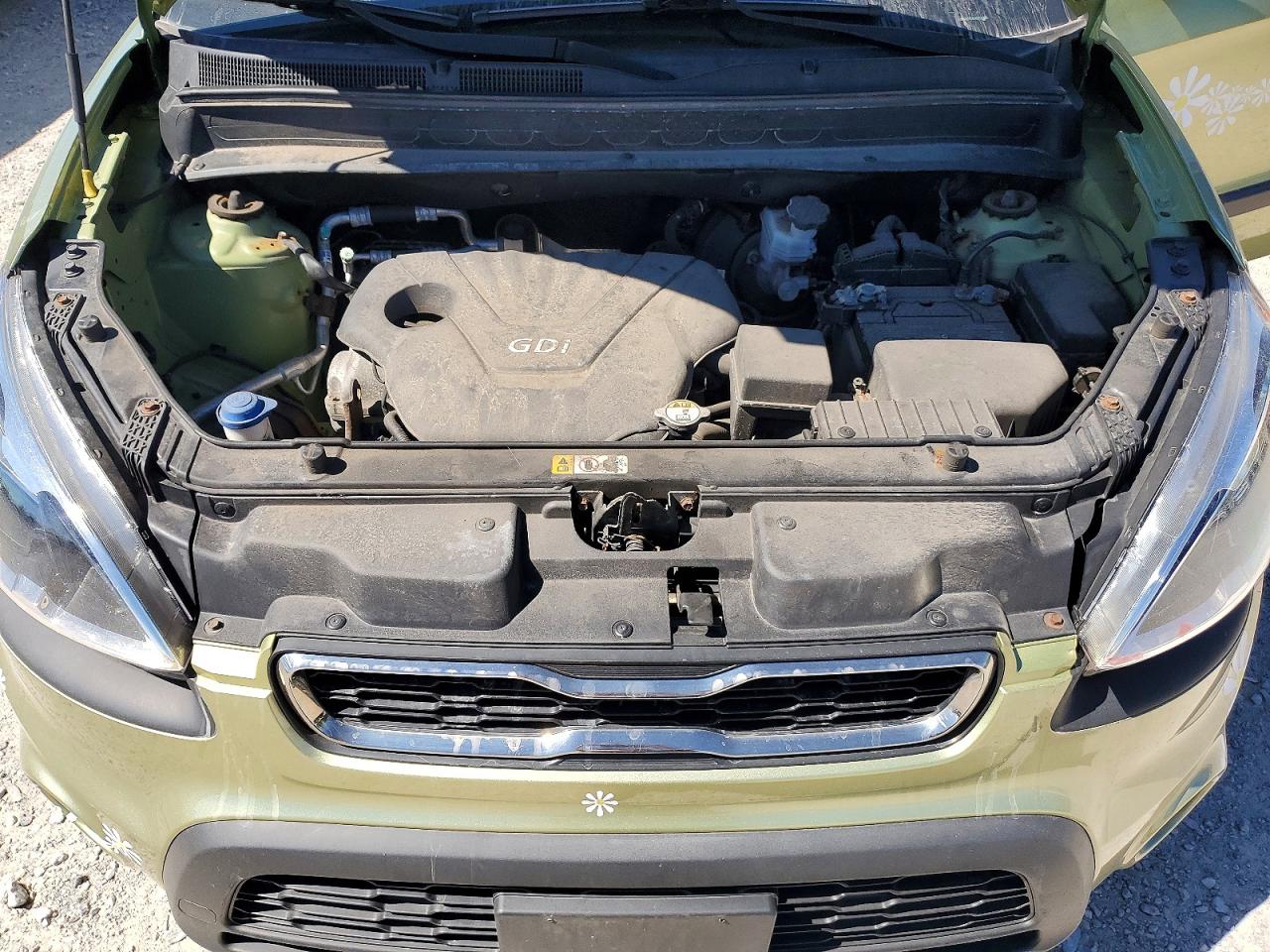2013 Kia Soul Base Green vin: KNDJT2A54D7592808