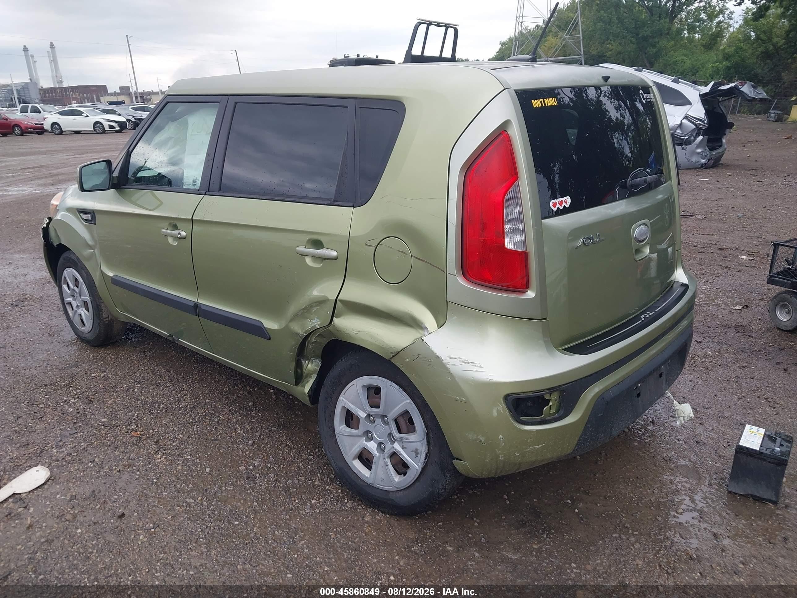2013 Kia Soul   Green vin: KNDJT2A54D7608859