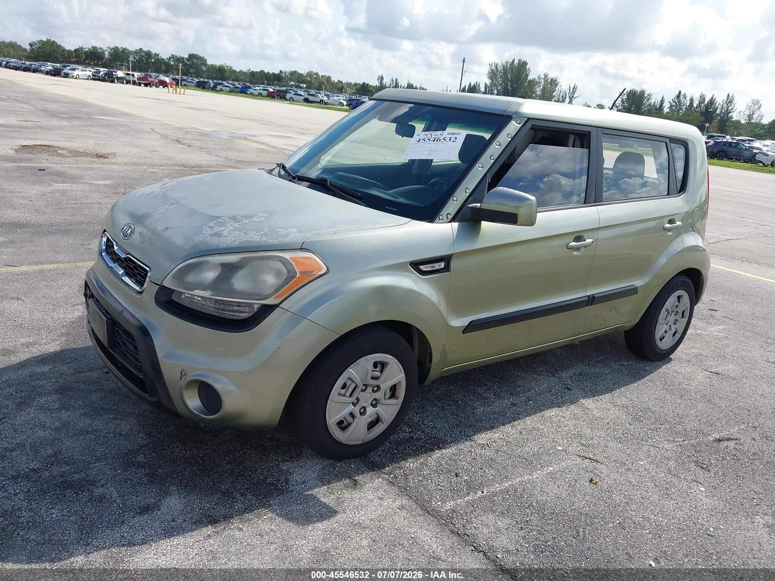 2012 Kia Soul   Green vin: KNDJT2A55C7386461
