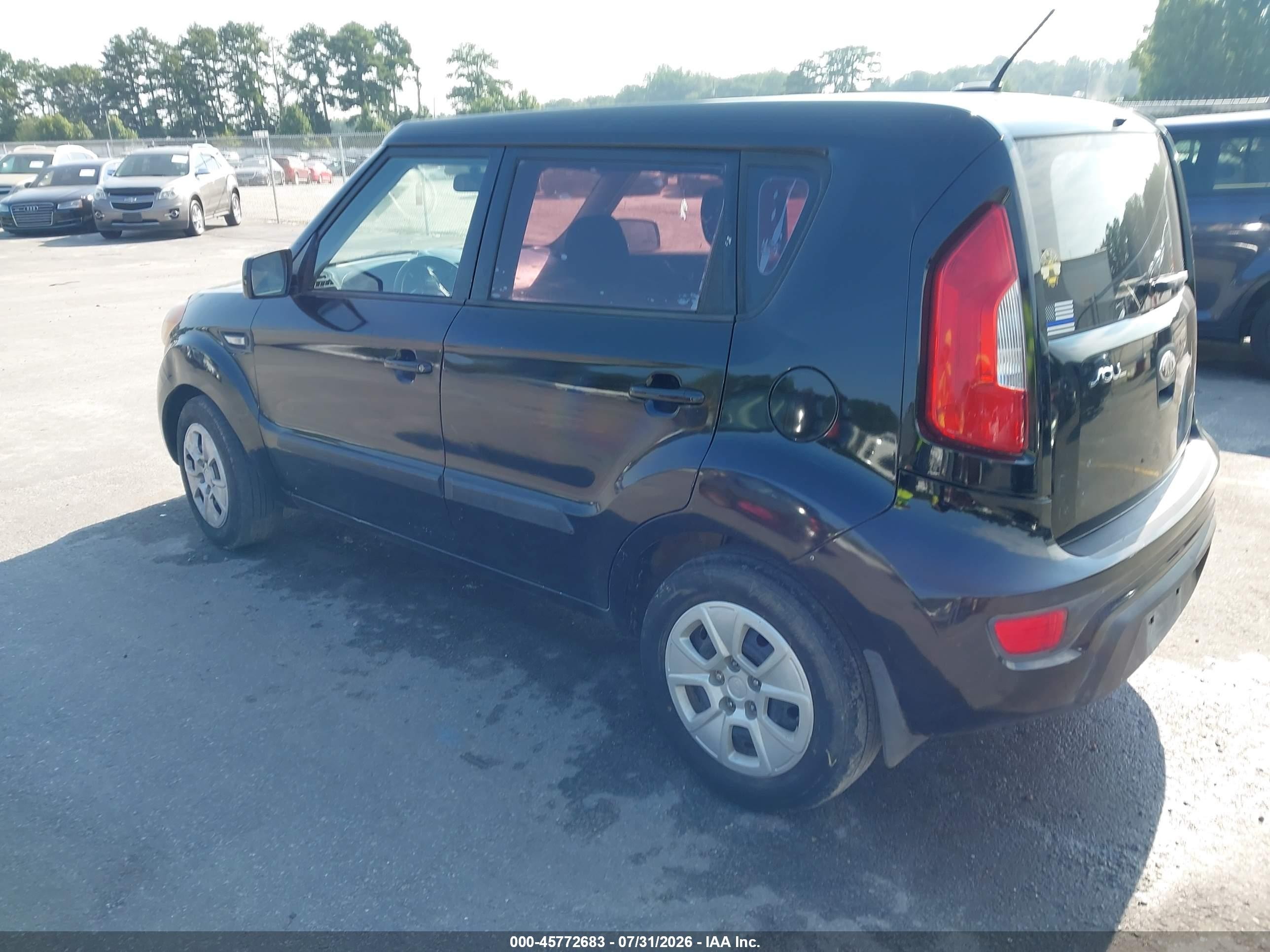 2013 Kia Soul   Черный vin: KNDJT2A55D7569263