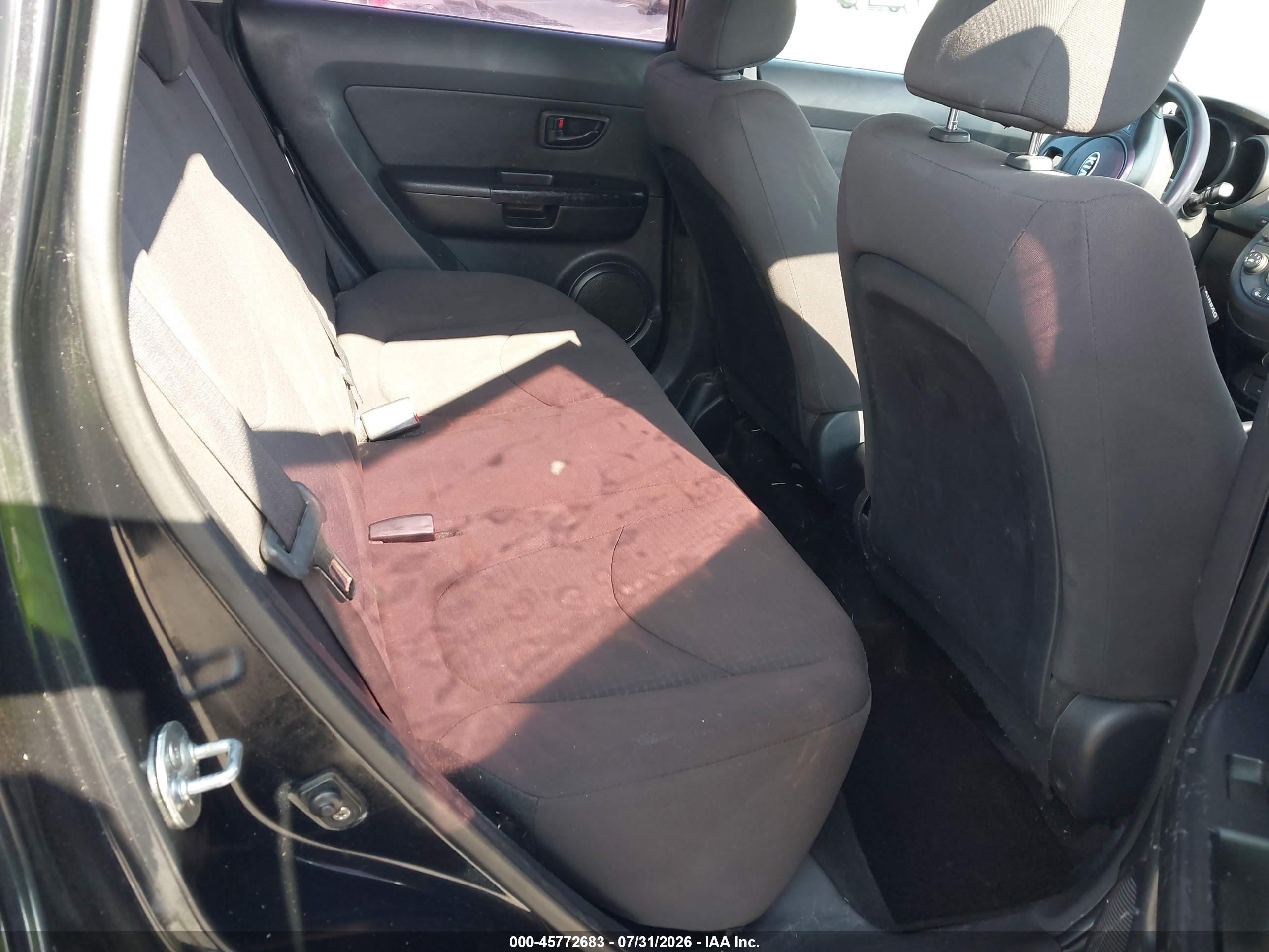 2013 Kia Soul   Черный vin: KNDJT2A55D7569263