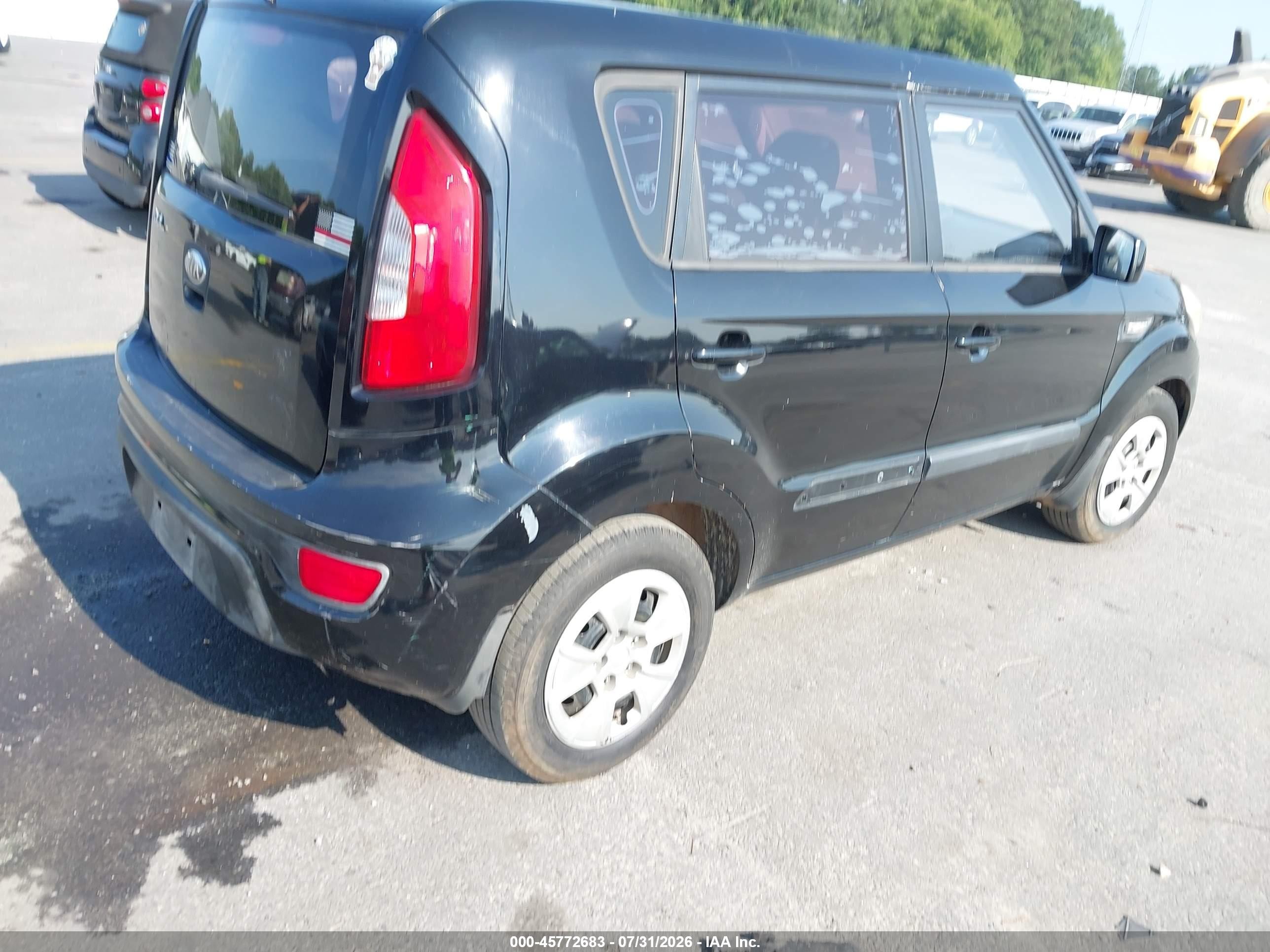 2013 Kia Soul   Черный vin: KNDJT2A55D7569263