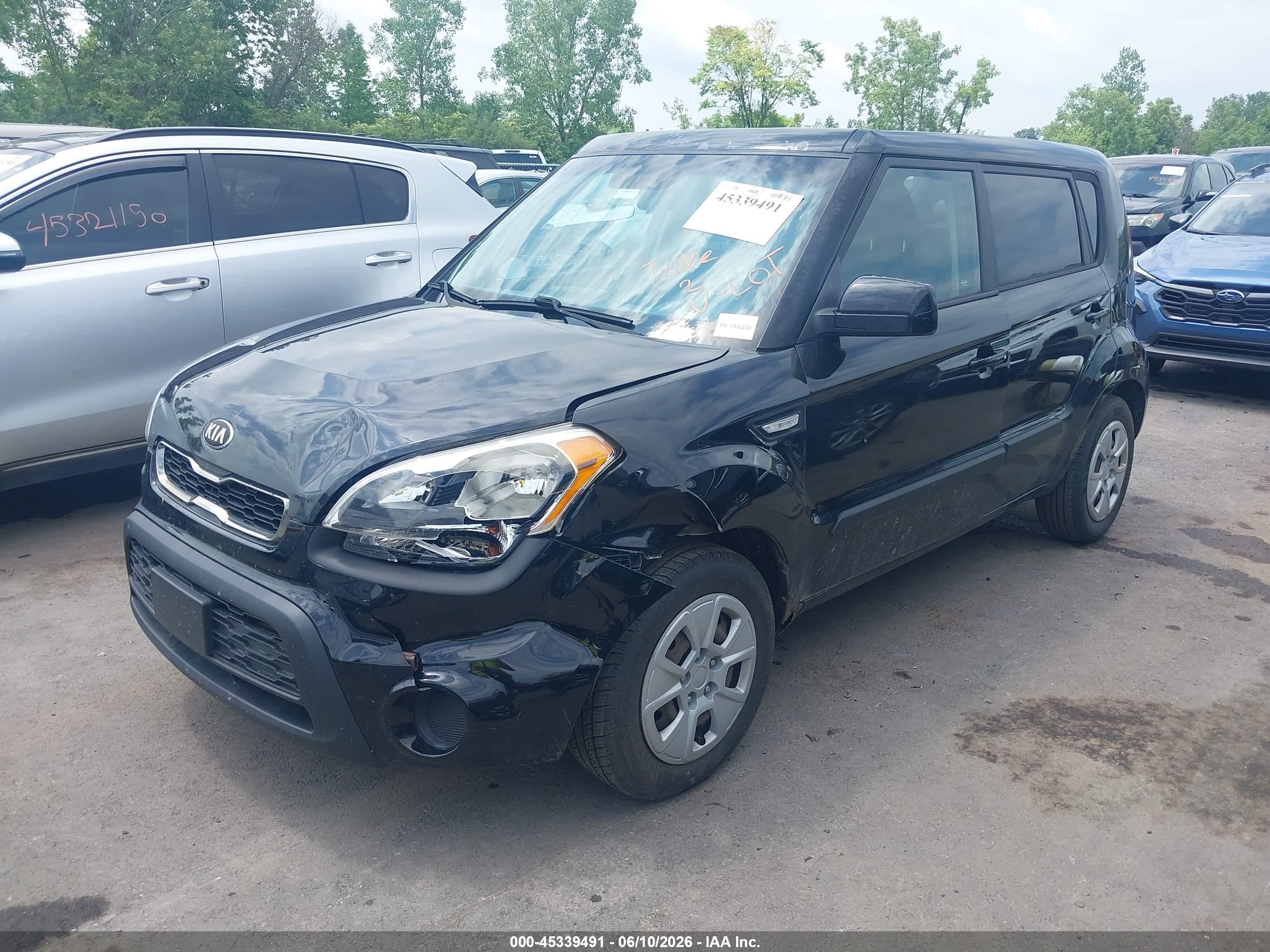 2013 Kia Soul   Black vin: KNDJT2A55D7613293
