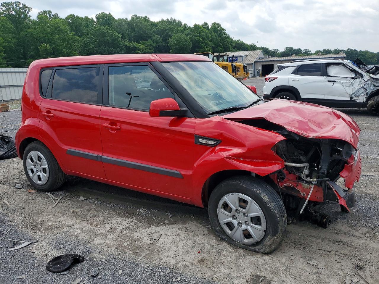 2013 Kia Soul Base Красный vin: KNDJT2A55D7613696