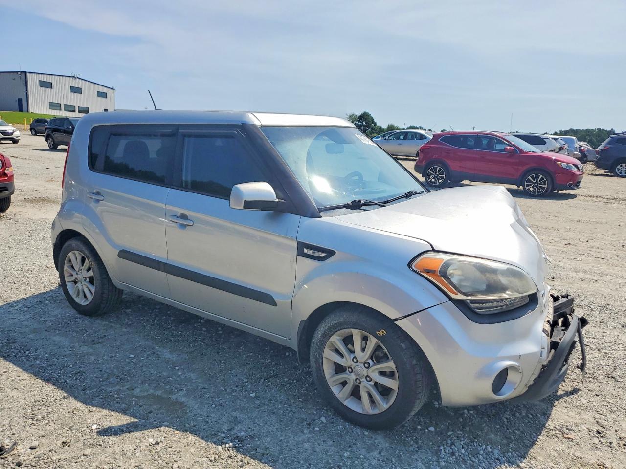 2012 Kia Soul Base Silver vin: KNDJT2A56C7378515