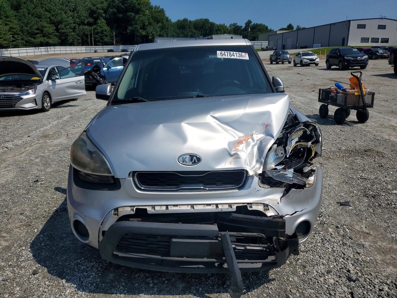 2012 Kia Soul Base Silver vin: KNDJT2A56C7378515
