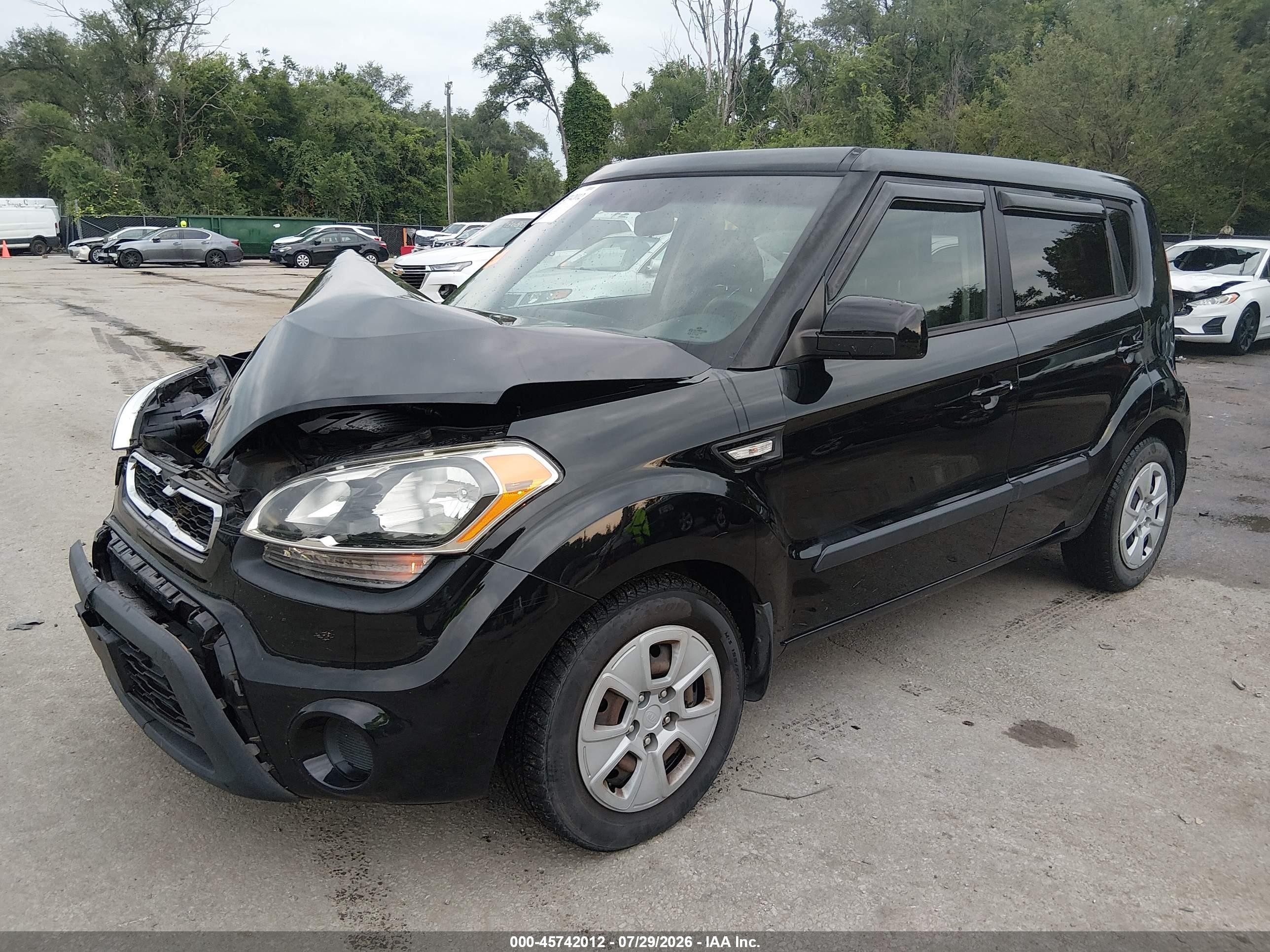 2012 Kia Soul Black vin: KNDJT2A56C7465881