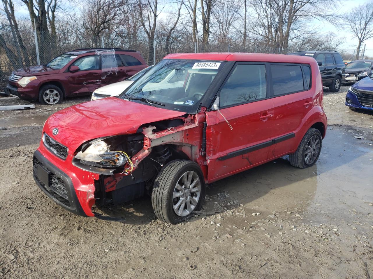 2013 Kia Soul Red vin: KNDJT2A56D7541892