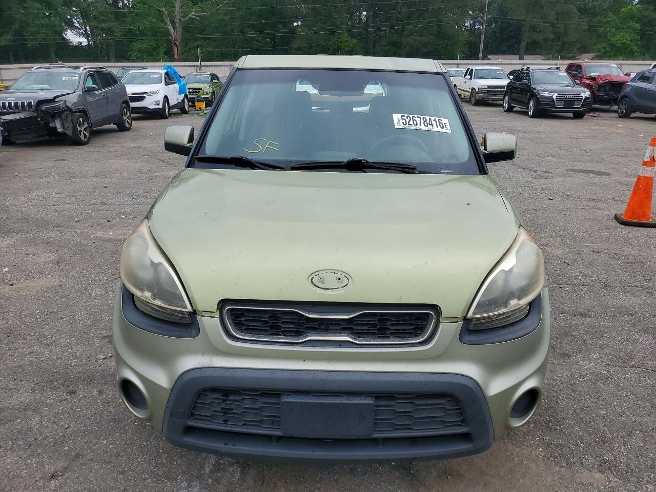 2013 Kia Soul Base Green vin: KNDJT2A56D7562371