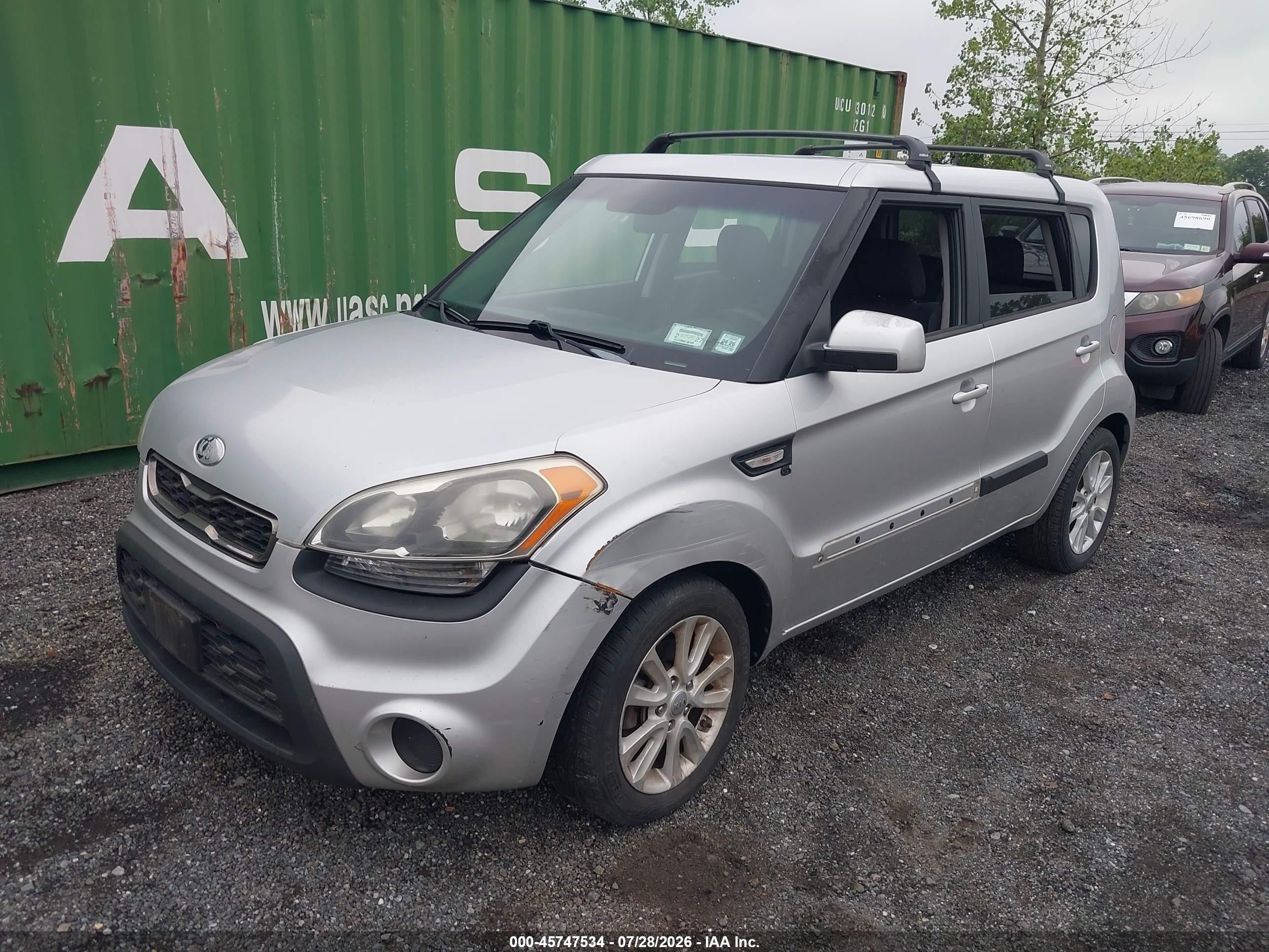 2013 Kia Soul   Silver vin: KNDJT2A56D7567294