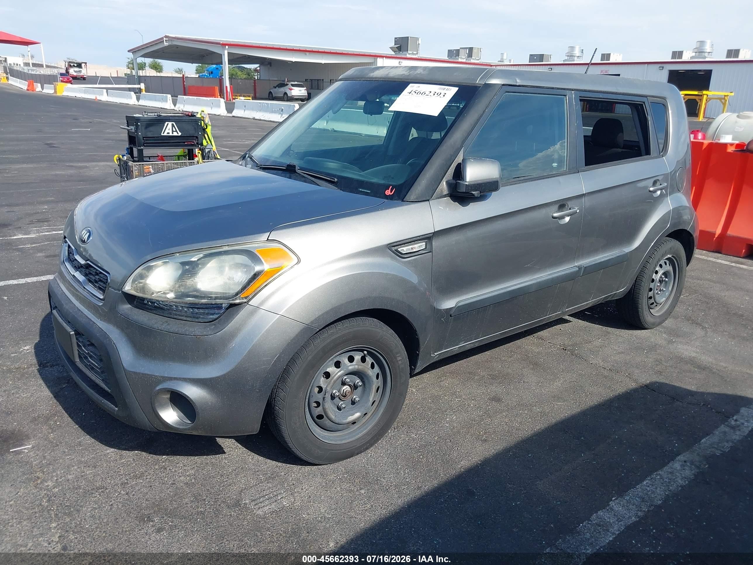 2013 Kia Soul   Серый vin: KNDJT2A56D7605624