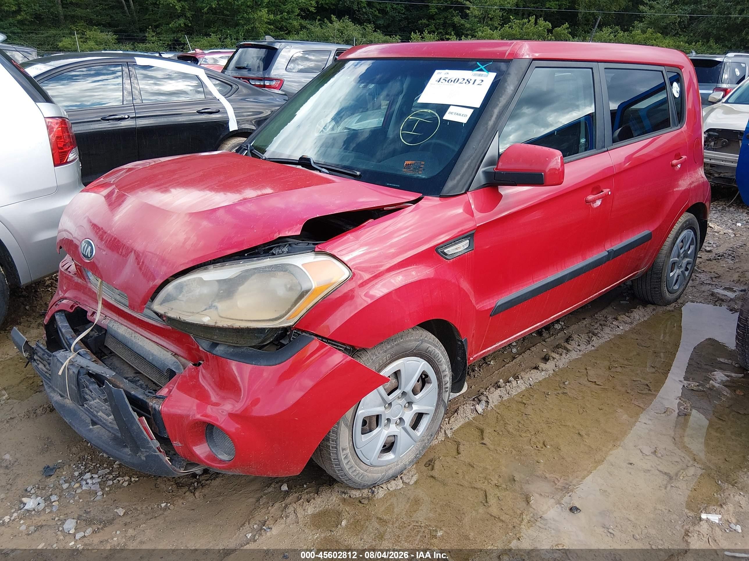 2013 Kia Soul   Red vin: KNDJT2A56D7623752