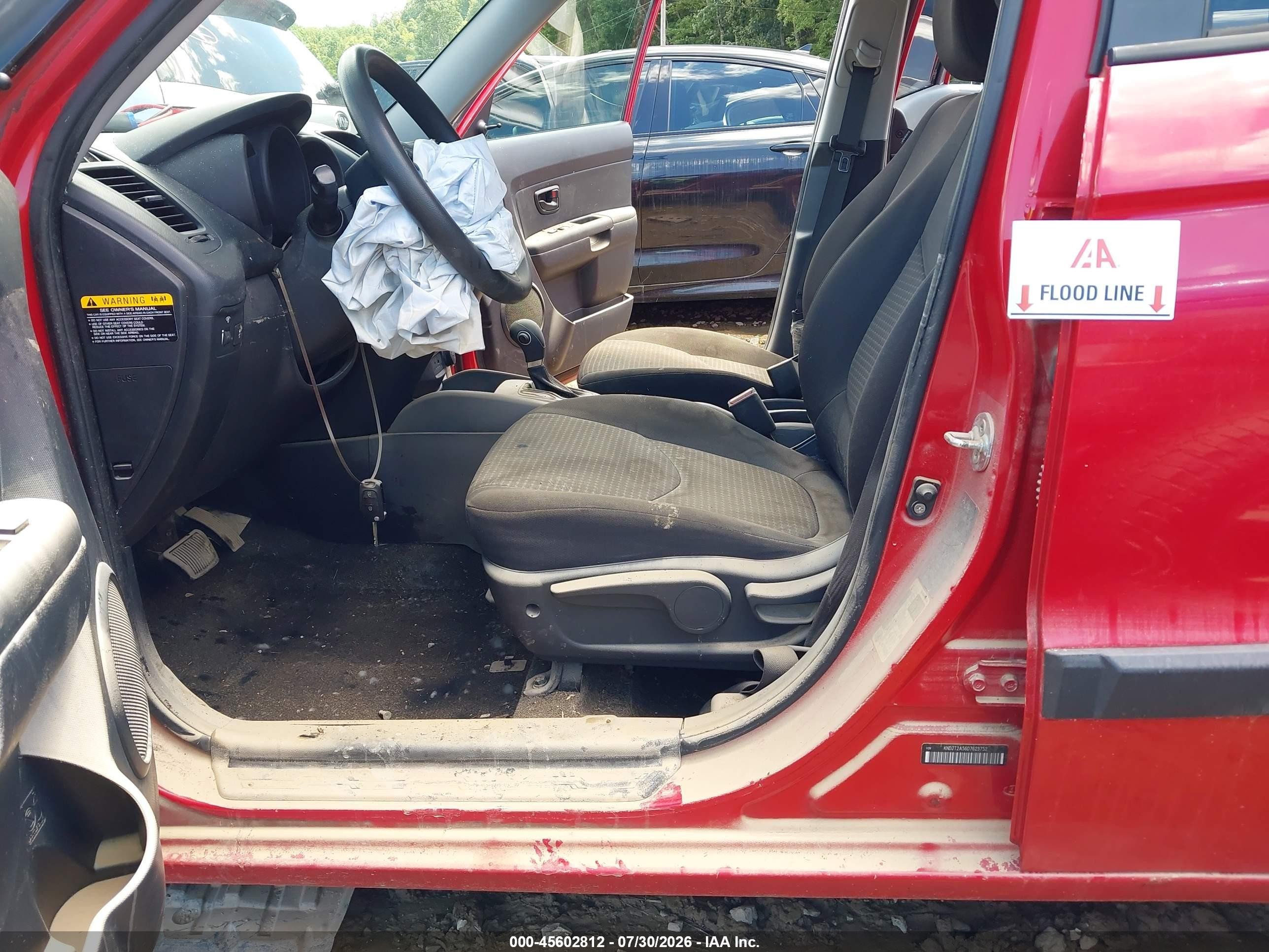 2013 Kia Soul   Red vin: KNDJT2A56D7623752