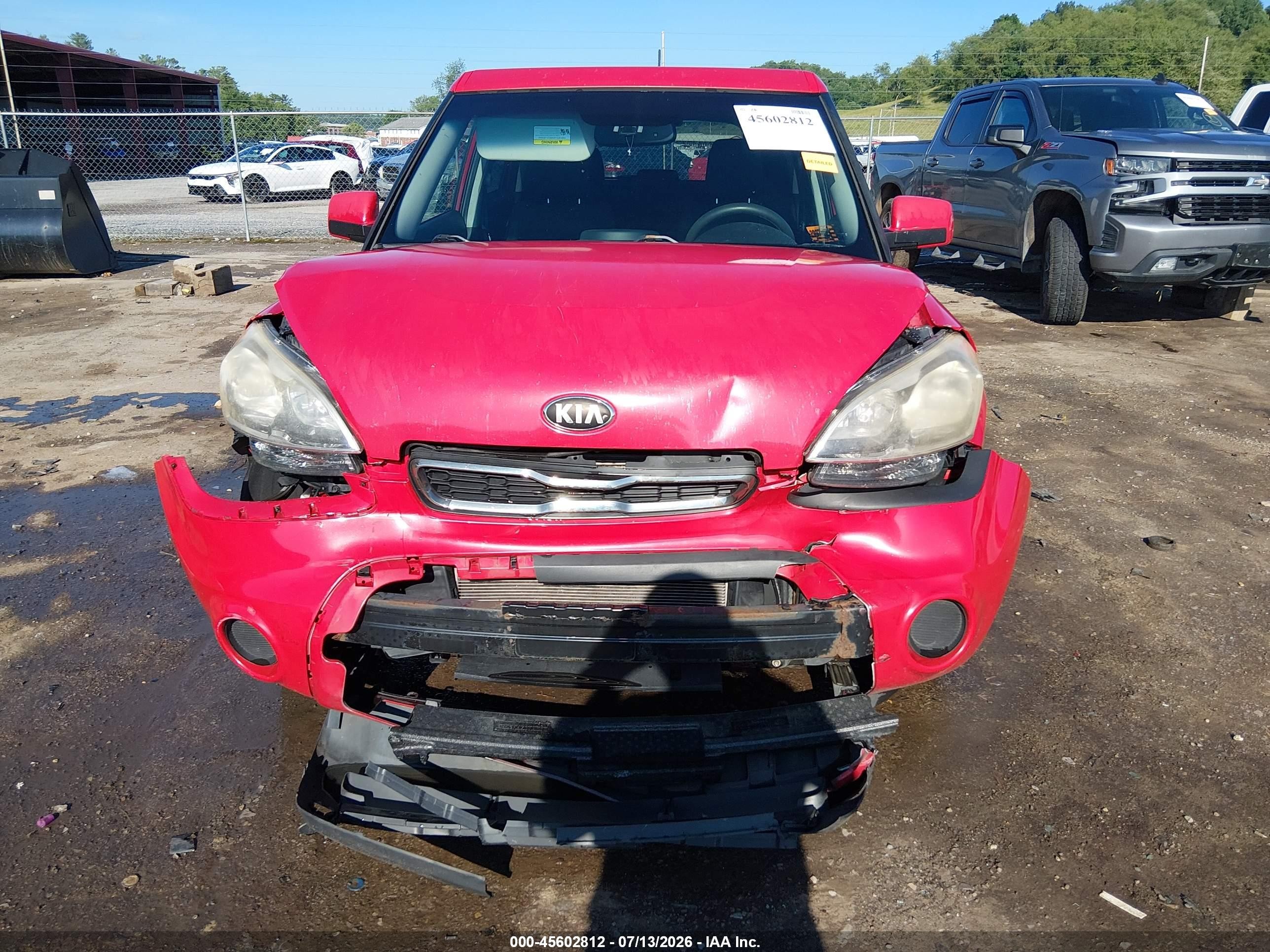 2013 Kia Soul   Red vin: KNDJT2A56D7623752
