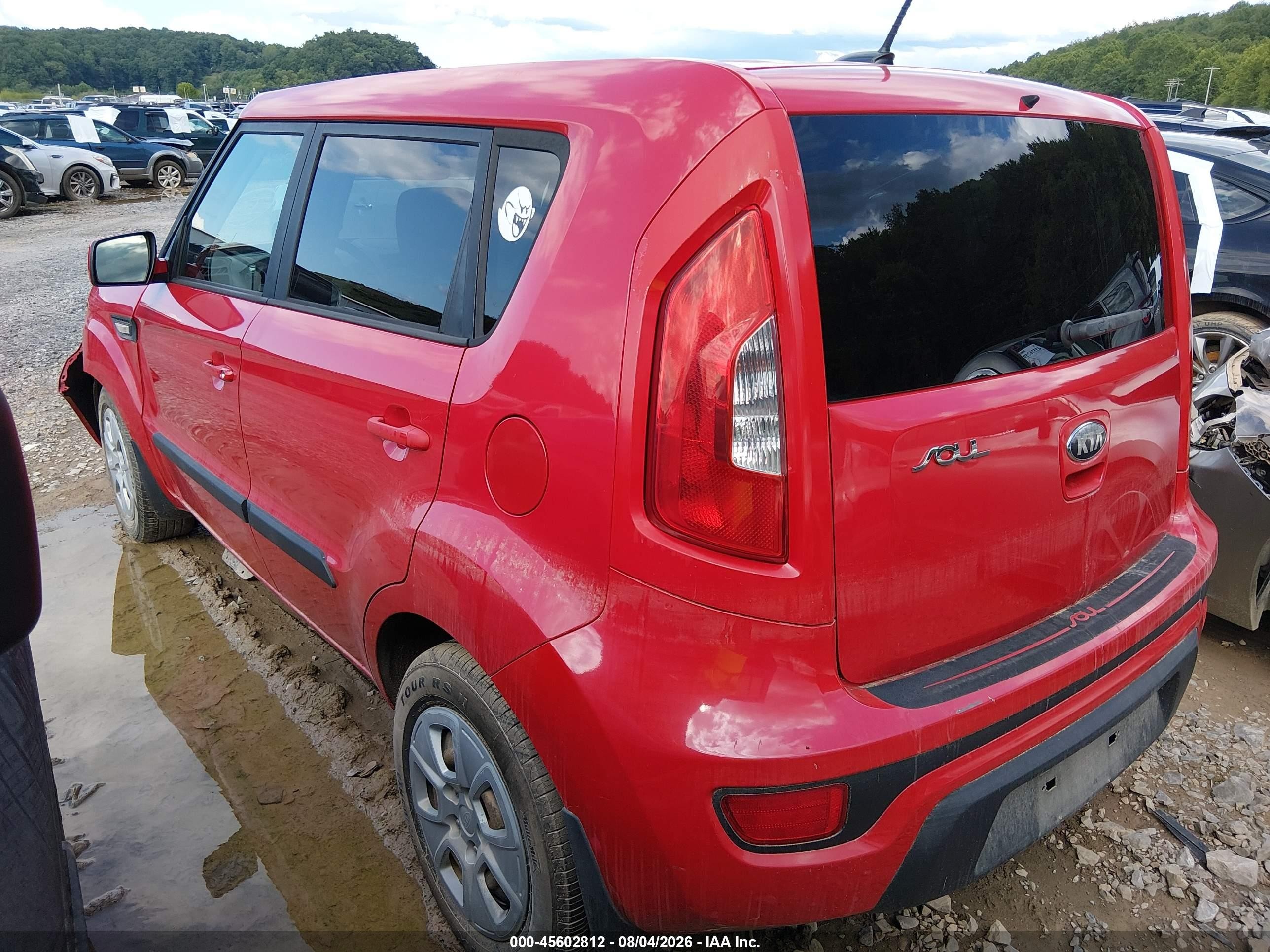 2013 Kia Soul   Red vin: KNDJT2A56D7623752