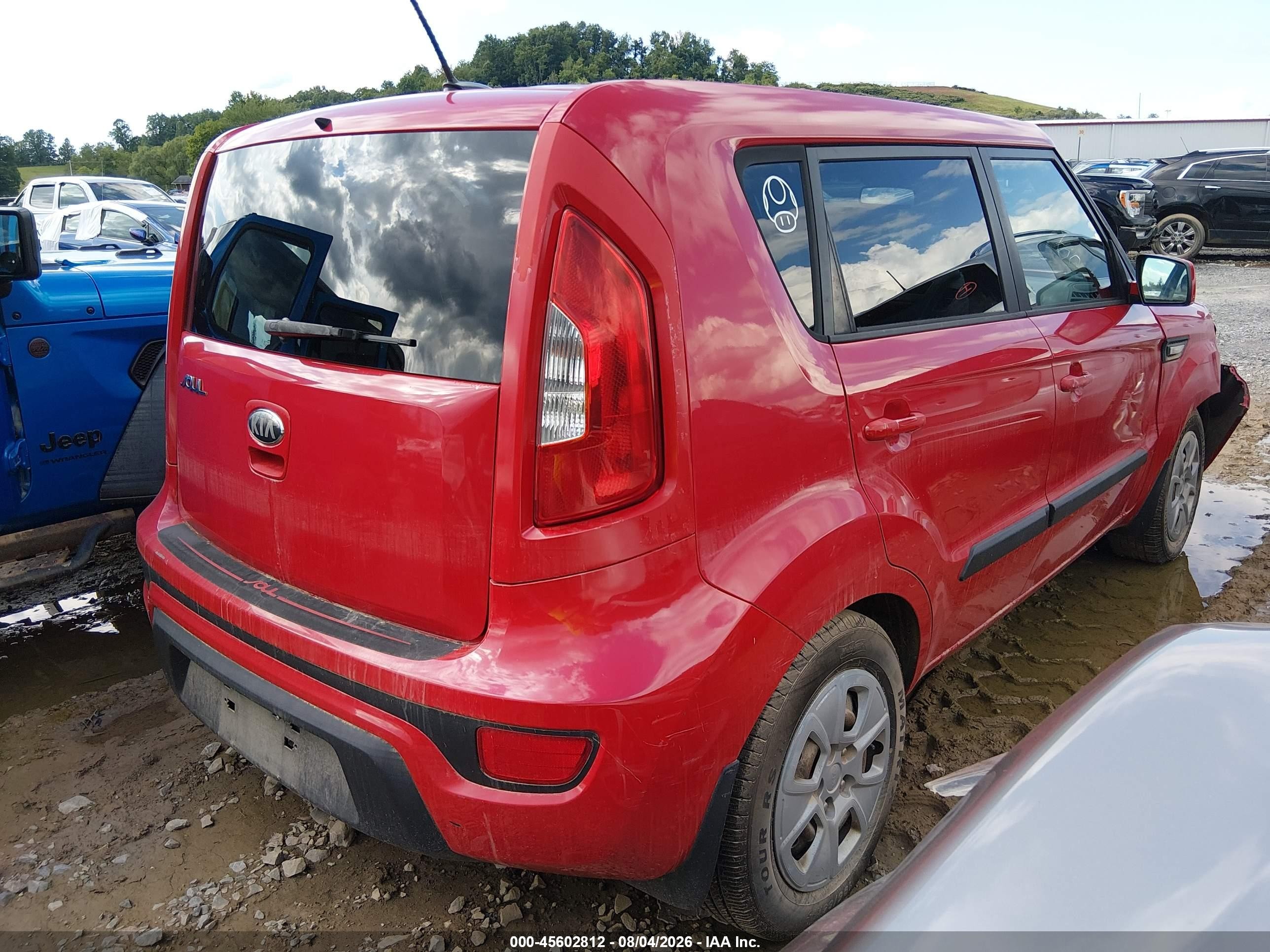 2013 Kia Soul   Red vin: KNDJT2A56D7623752