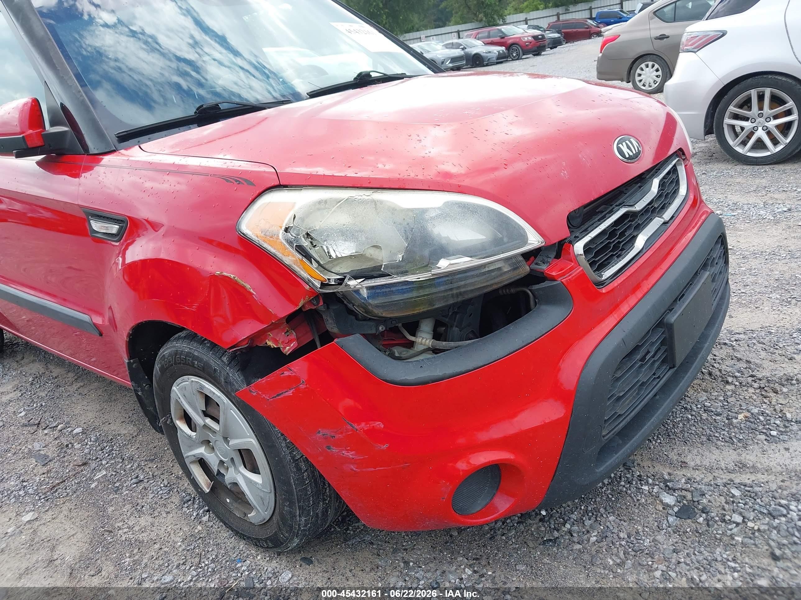 2013 Kia Soul   Red vin: KNDJT2A56D7624562
