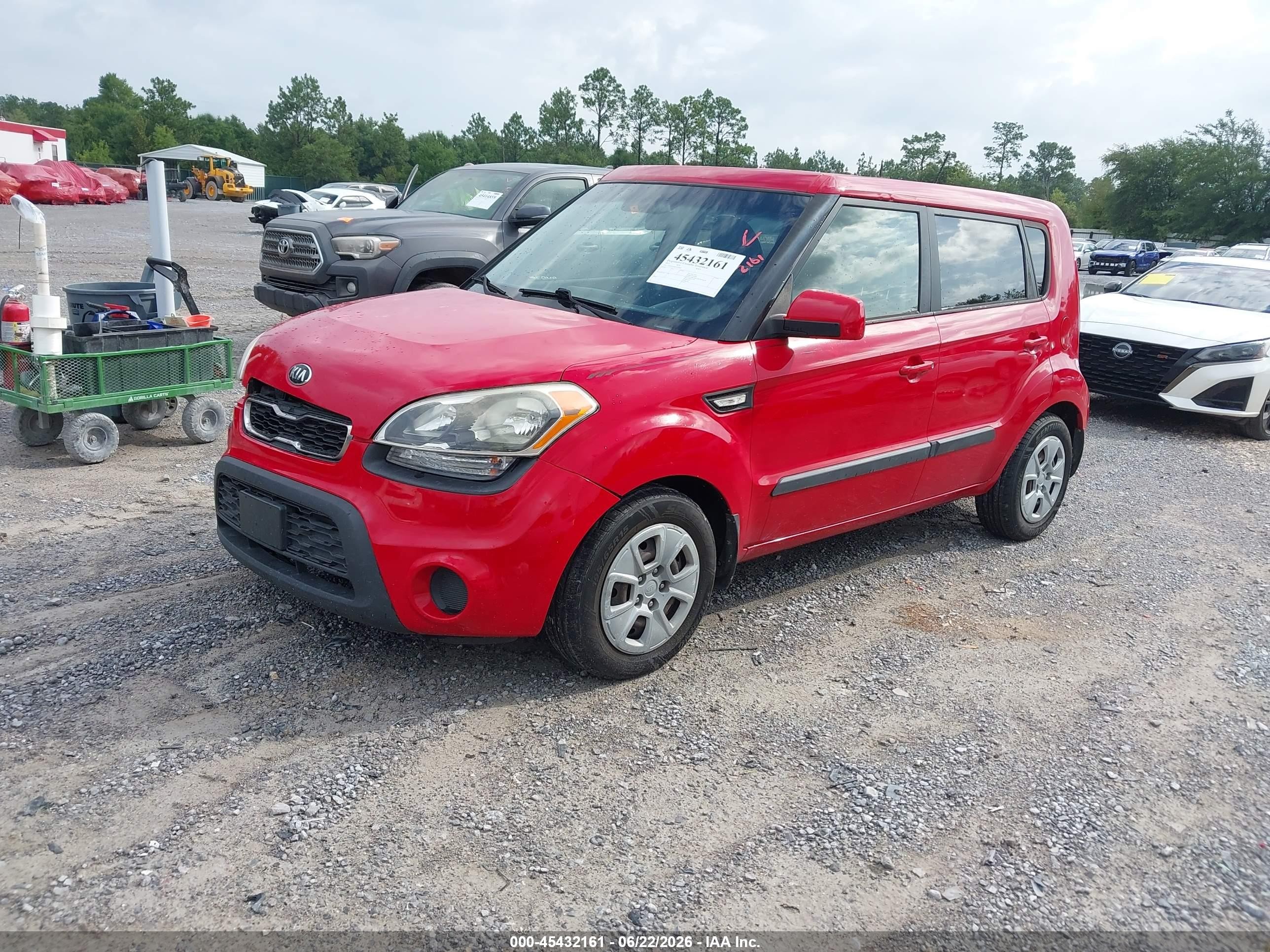 2013 Kia Soul   Red vin: KNDJT2A56D7624562
