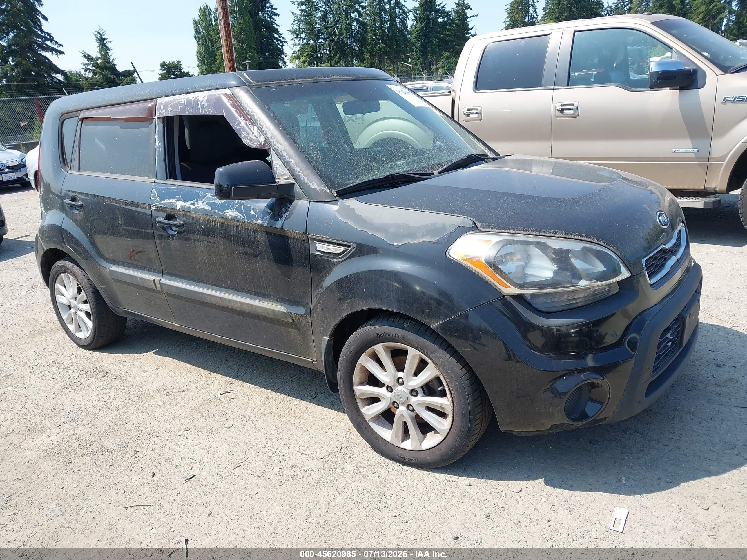 2012 Kia Soul   Black vin: KNDJT2A57C7358144