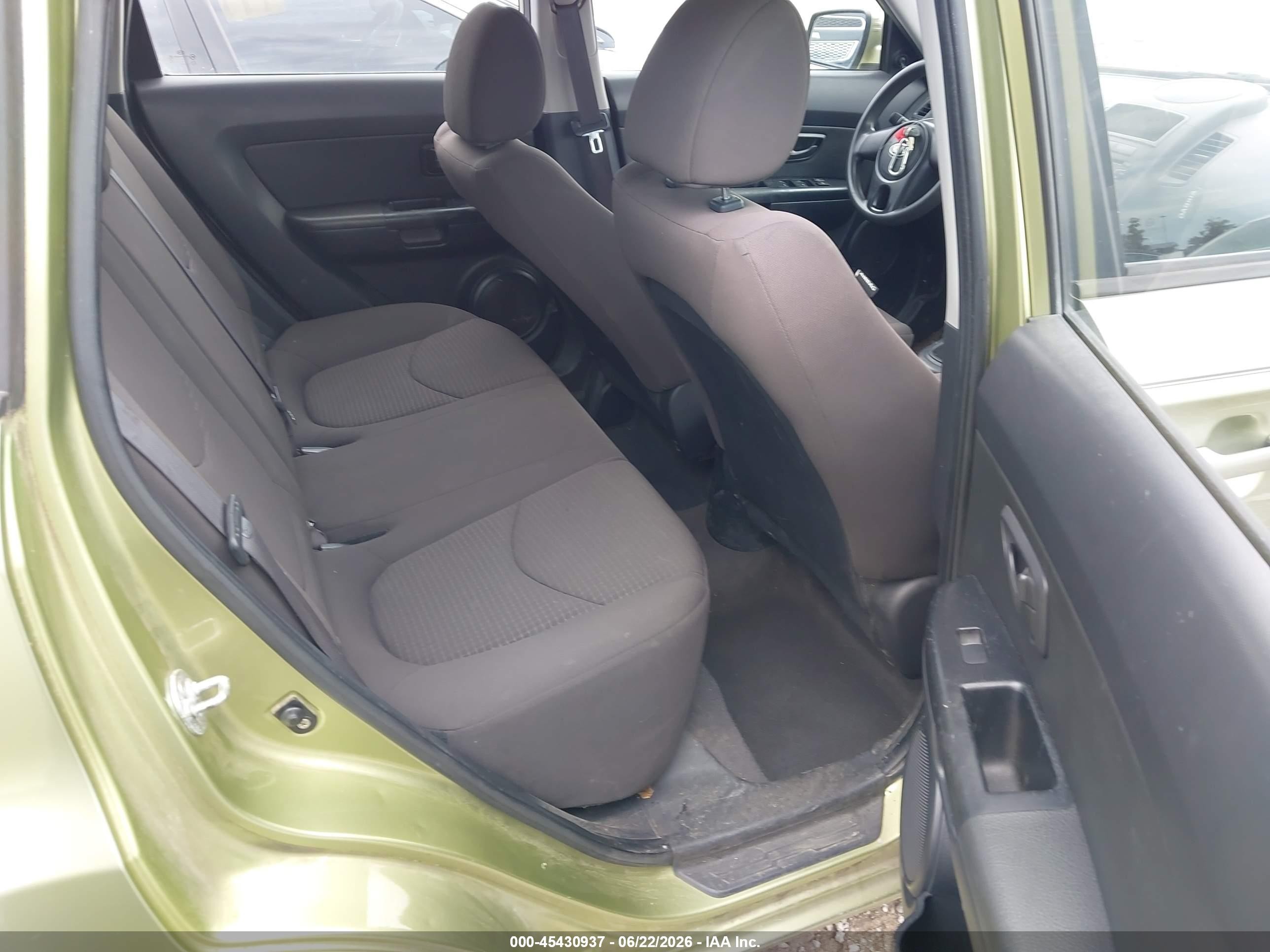 2012 Kia Soul   Green vin: KNDJT2A57C7390530