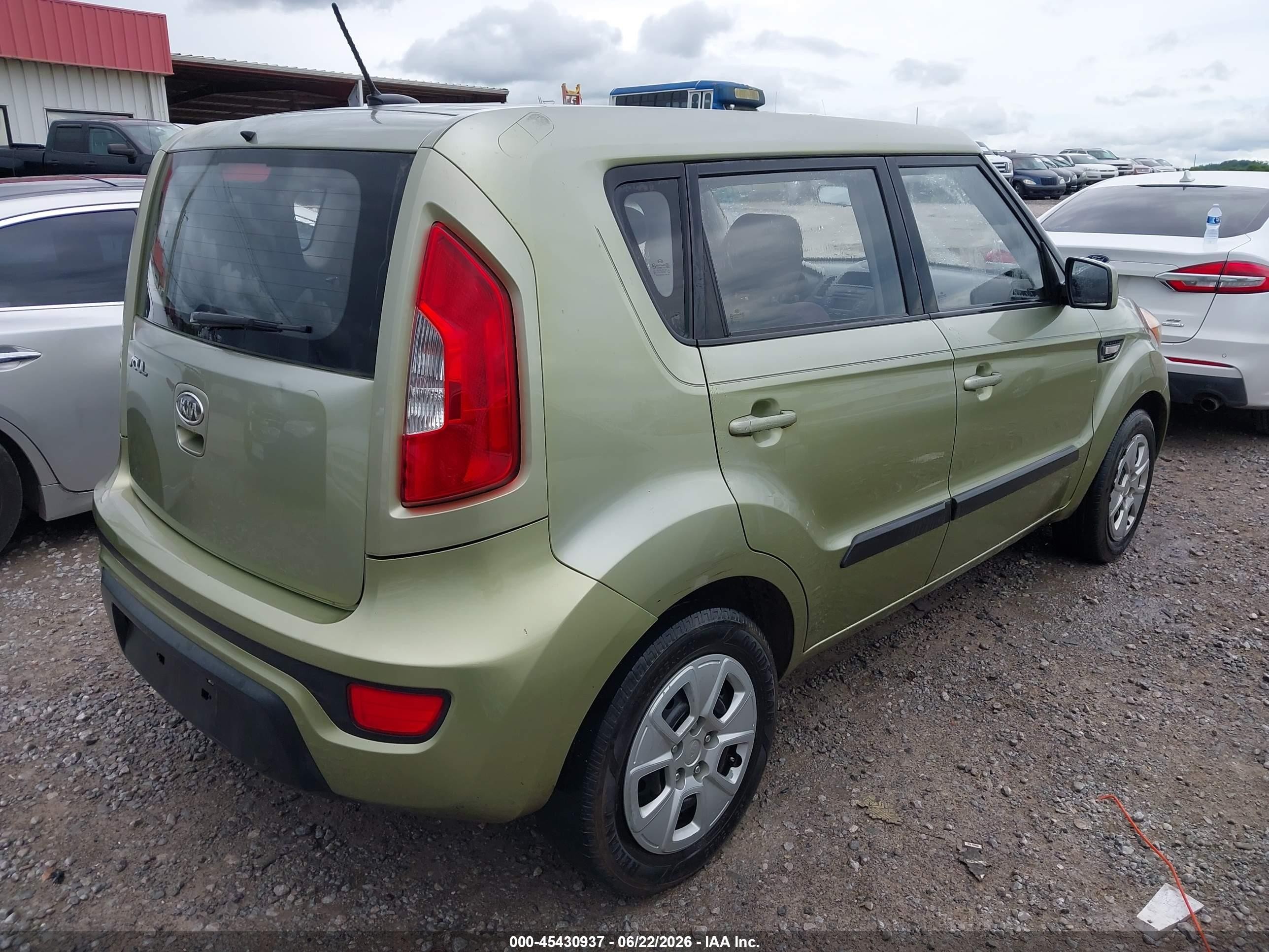 2012 Kia Soul   Green vin: KNDJT2A57C7390530