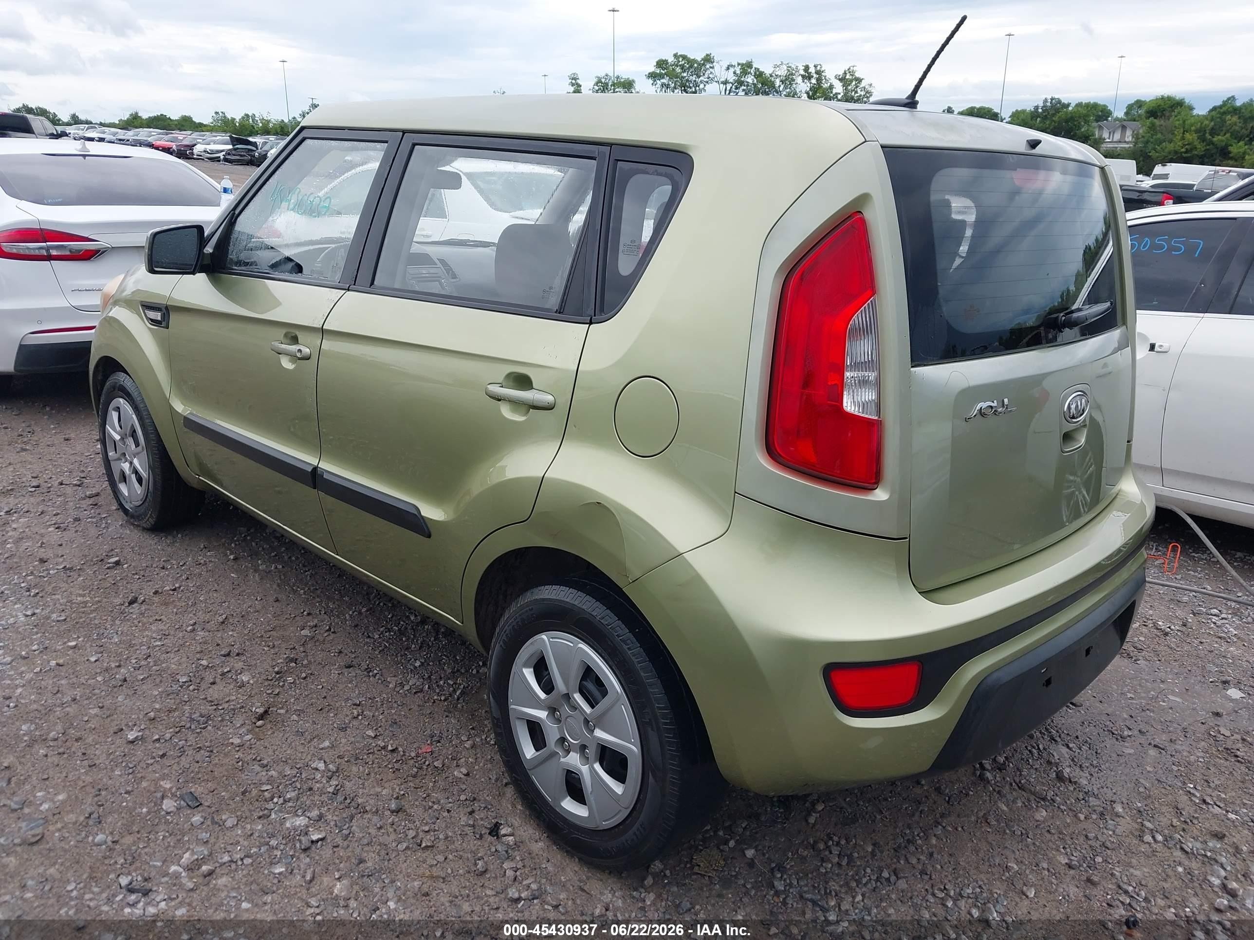 2012 Kia Soul   Green vin: KNDJT2A57C7390530