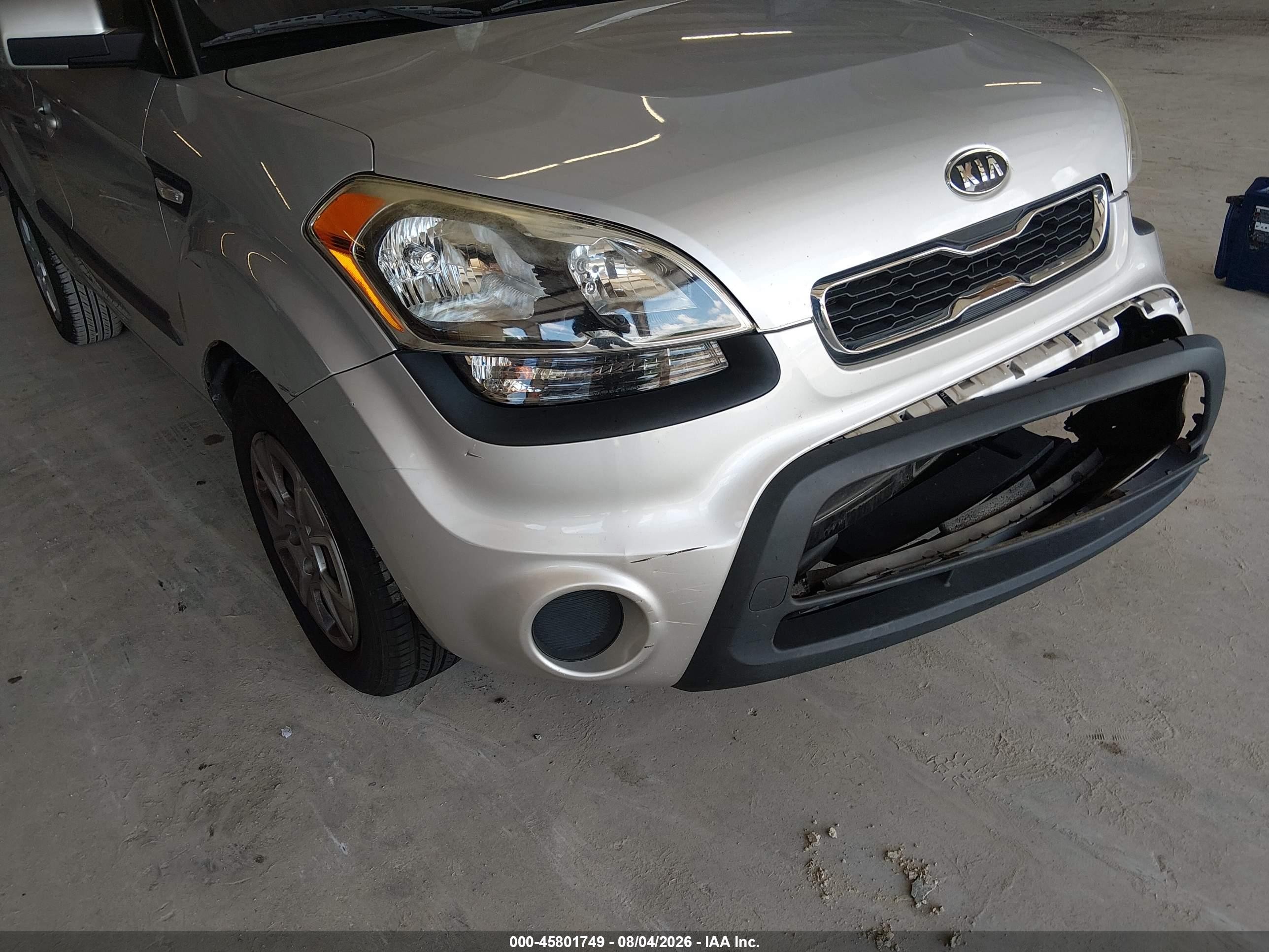 2012 Kia Soul   Серебряный vin: KNDJT2A57C7426006