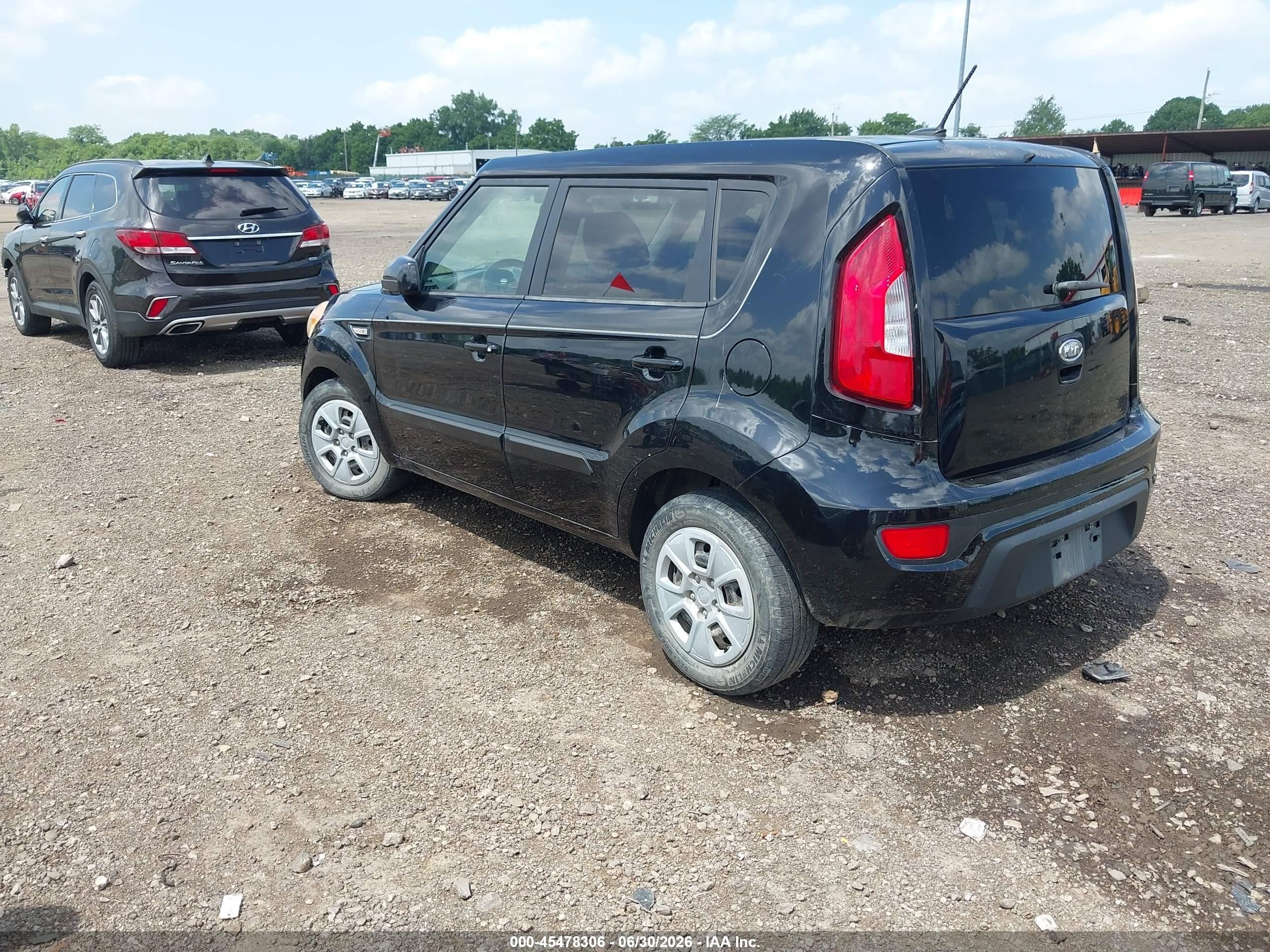 2012 Kia Soul   Black vin: KNDJT2A57C7450659
