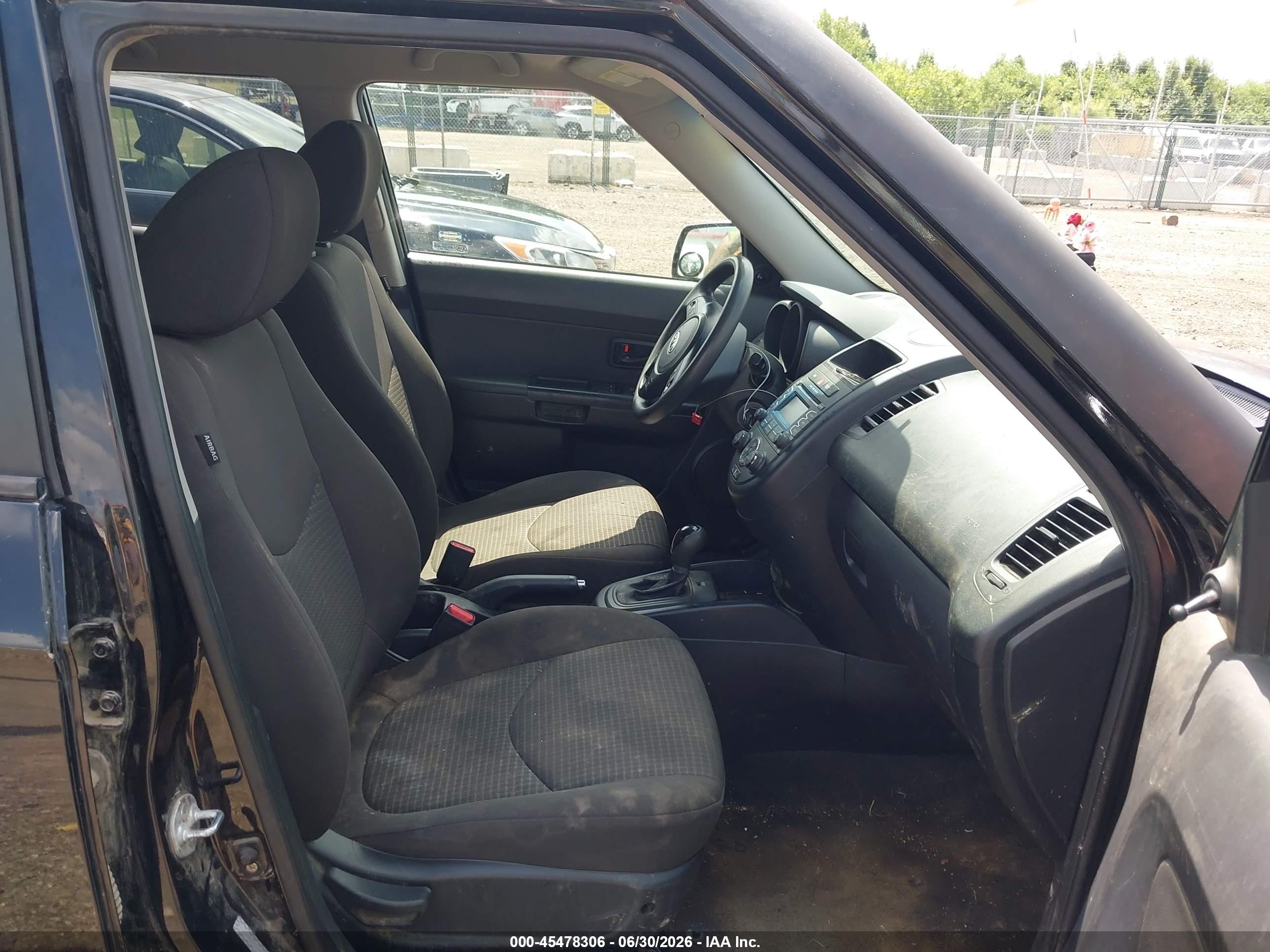 2012 Kia Soul   Black vin: KNDJT2A57C7450659