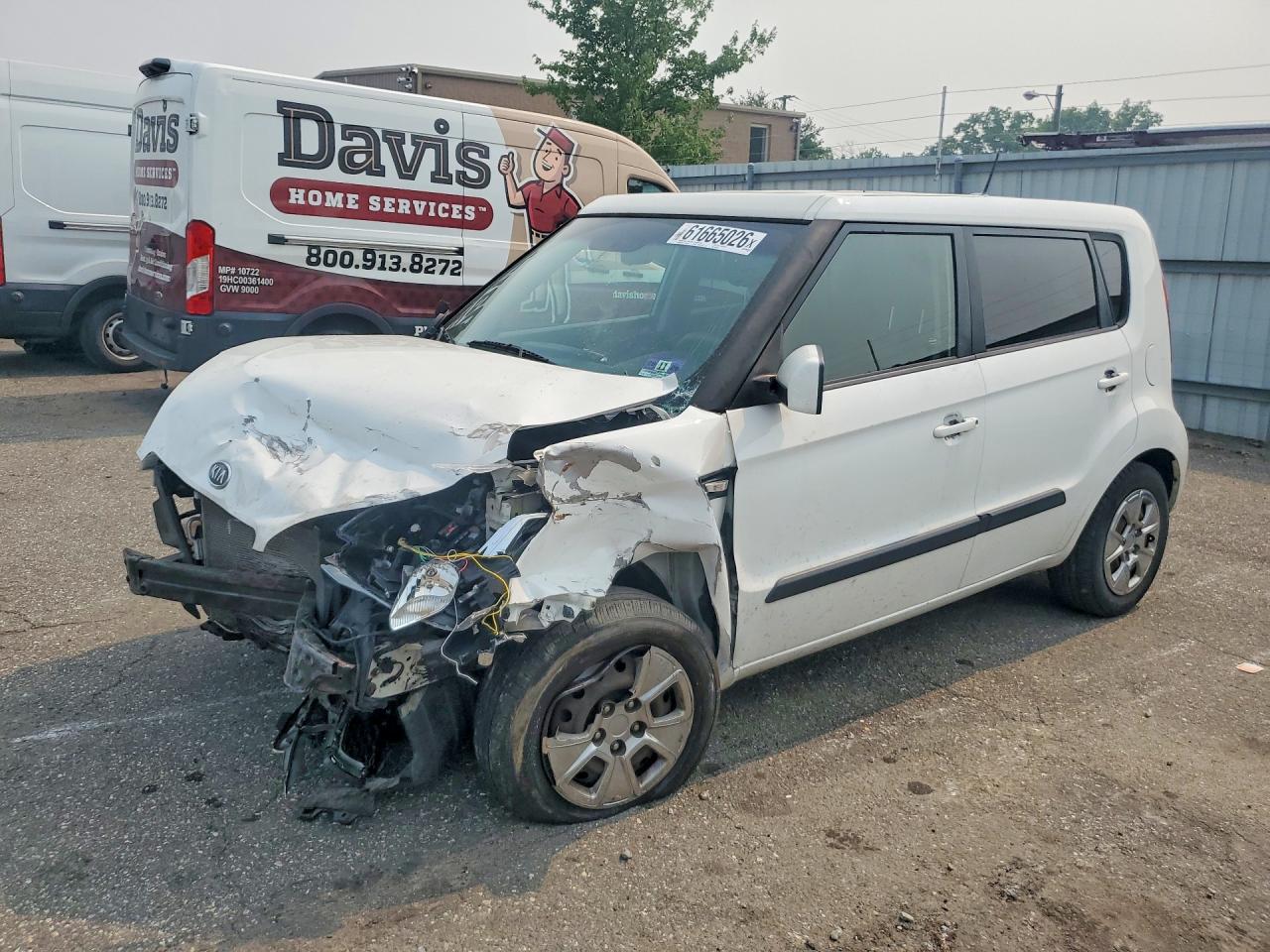 2012 Kia Soul Base Белый vin: KNDJT2A57C7456025