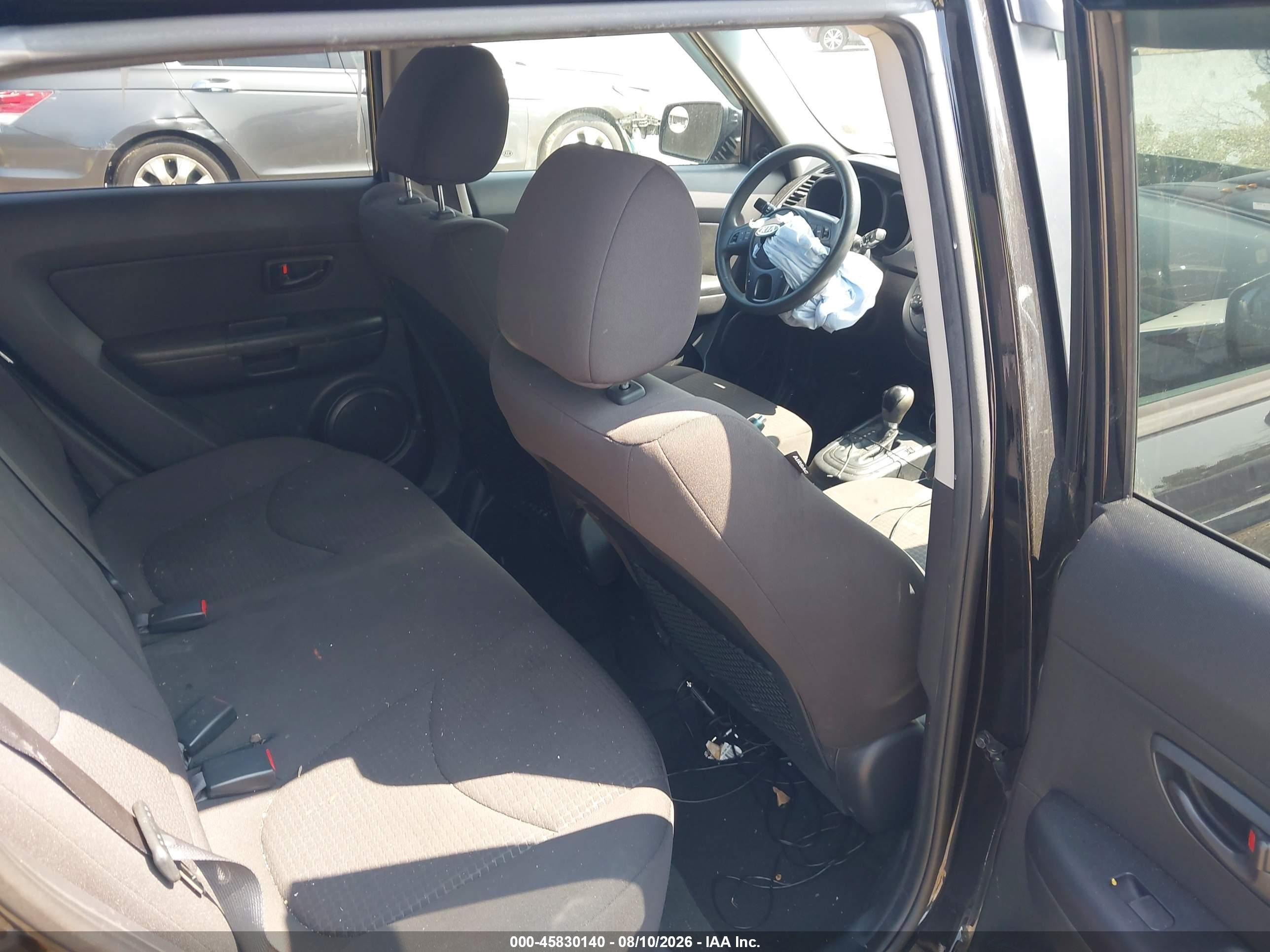2012 Kia Soul   Black vin: KNDJT2A57C7748256