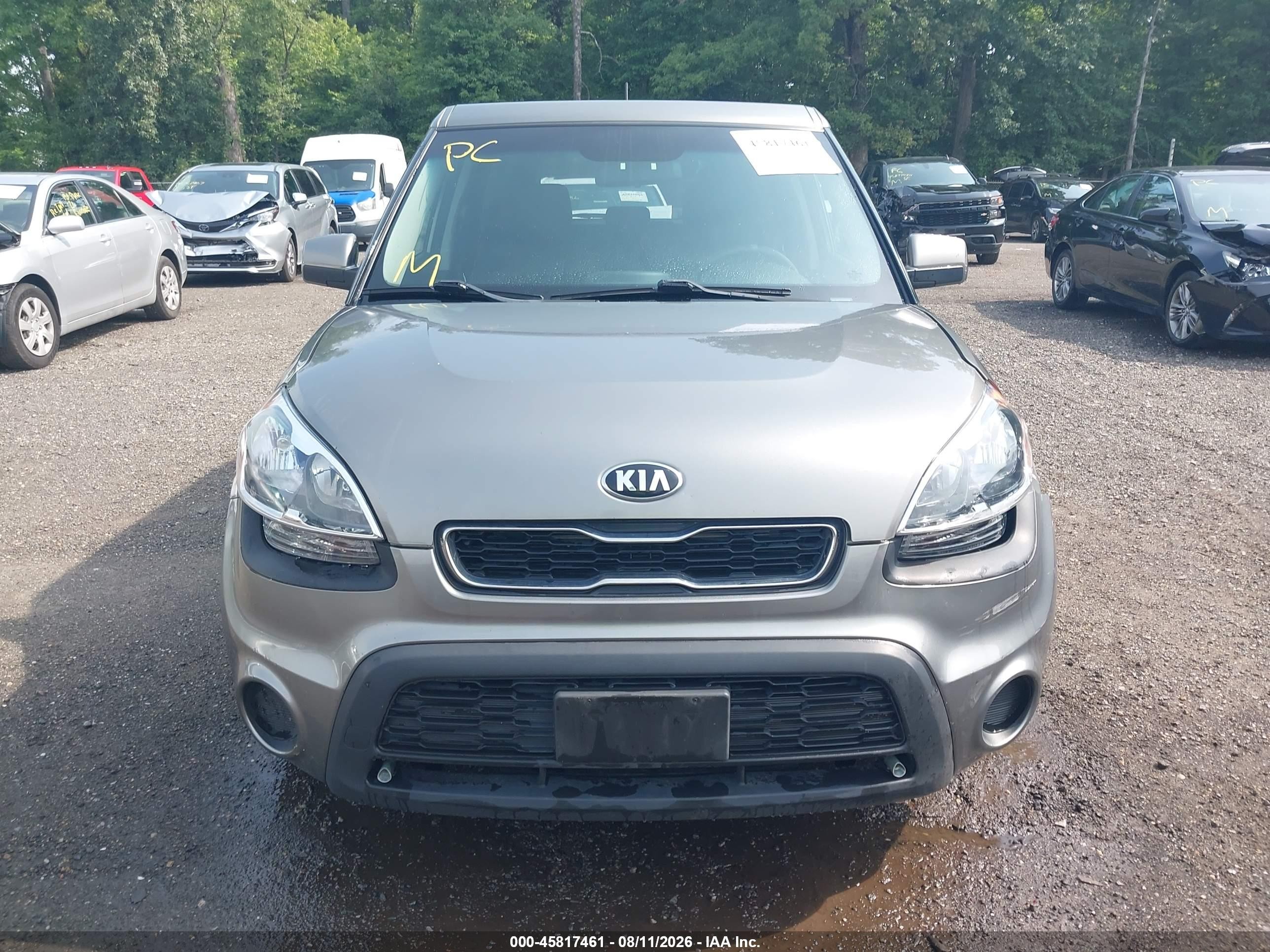 2013 Kia Soul Gray vin: KNDJT2A57D7575176