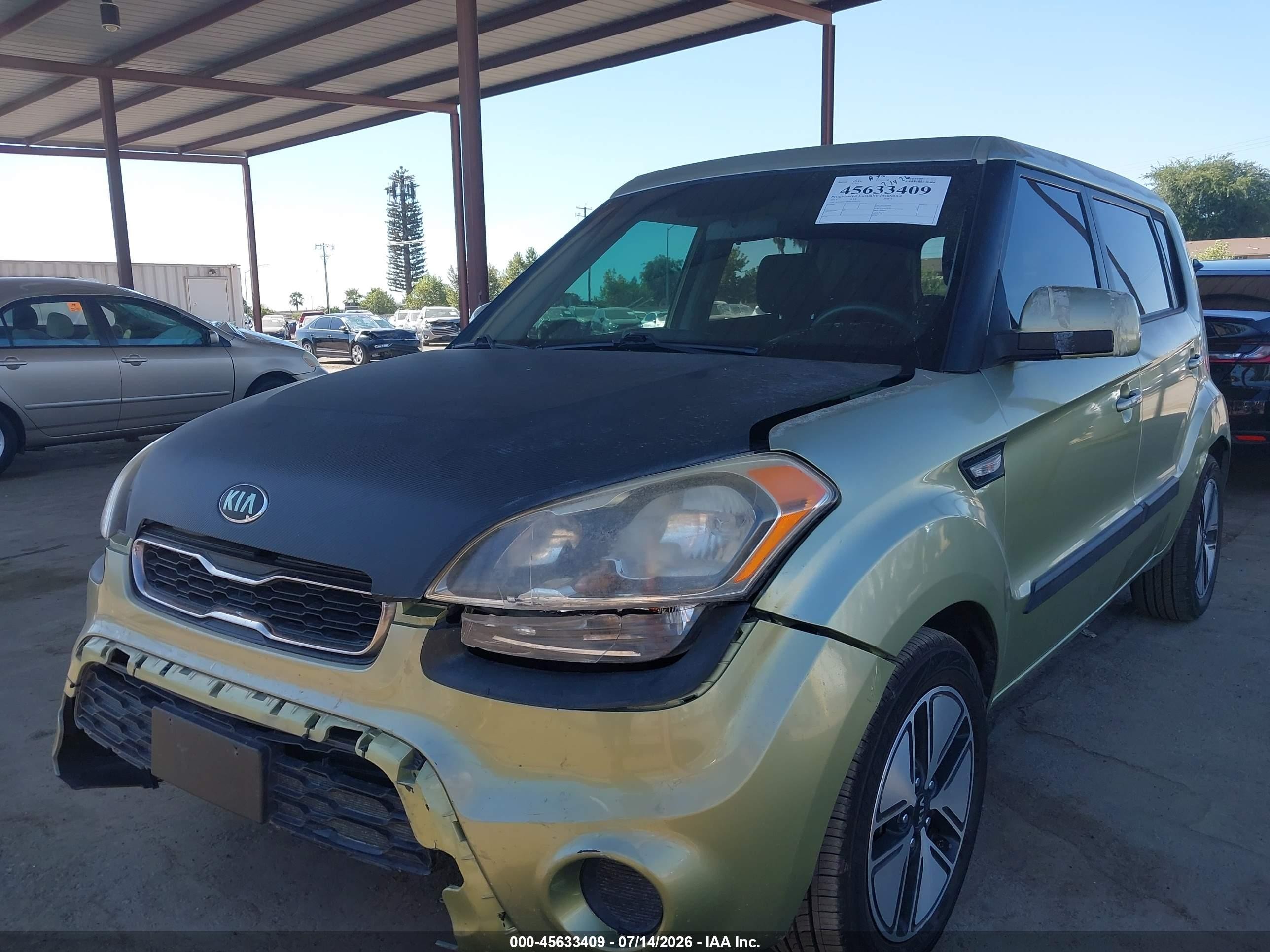 2013 Kia Soul   Зеленый vin: KNDJT2A57D7624277