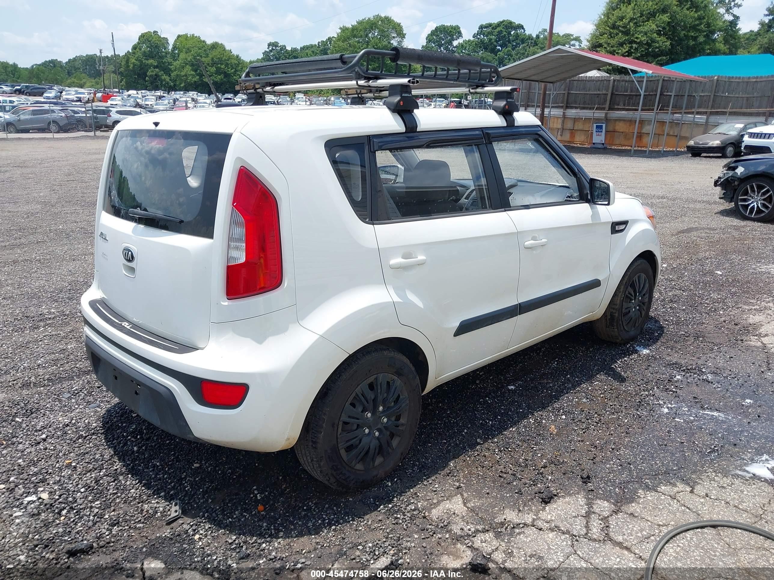 2013 Kia Soul   Белый vin: KNDJT2A57D7768797