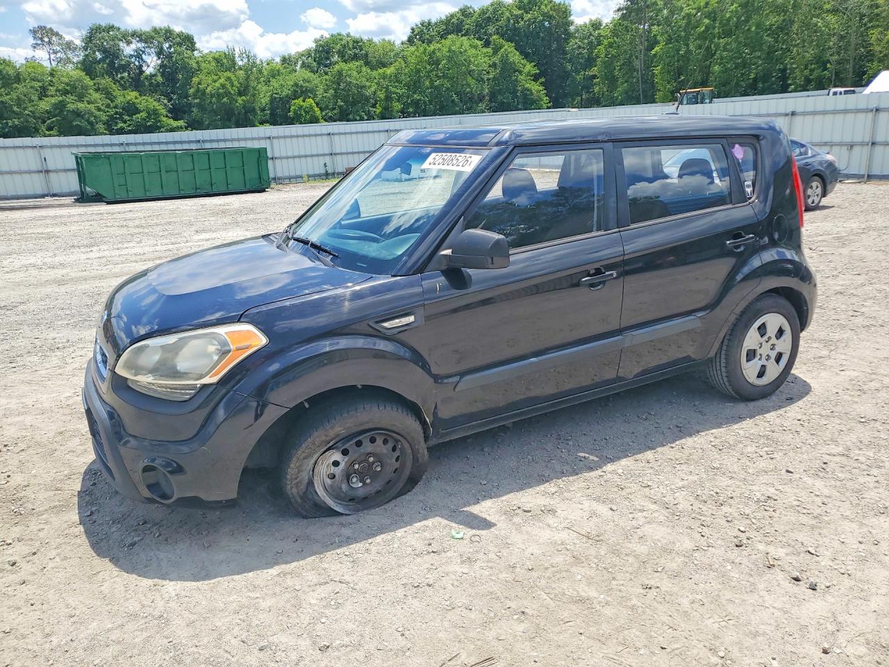 2012 Kia Soul Base Black vin: KNDJT2A58C7354023