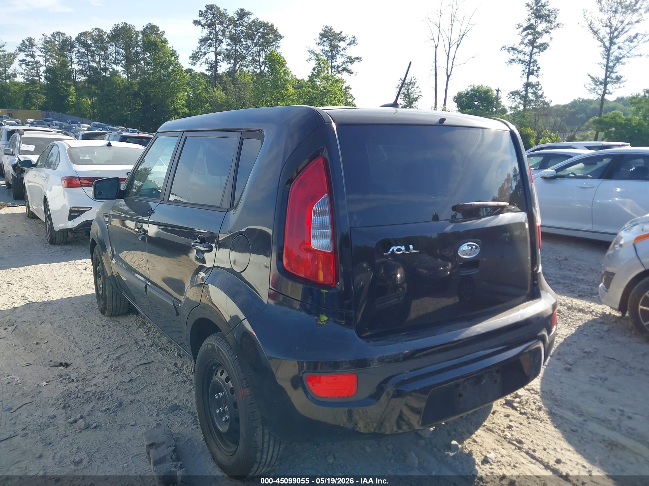 2012 Kia Soul   Black vin: KNDJT2A58C7748623