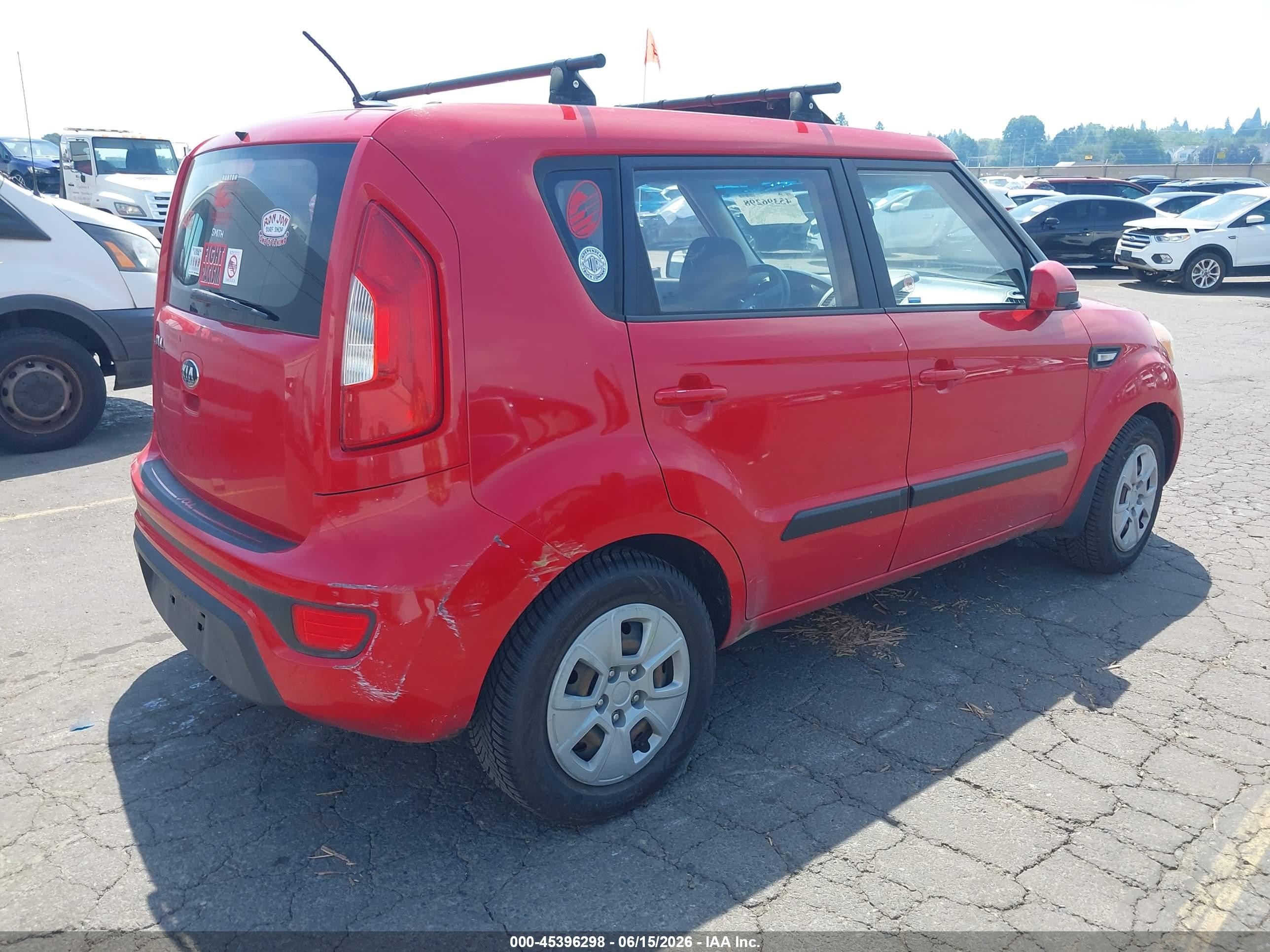 2013 Kia Soul   Red vin: KNDJT2A58D7553008