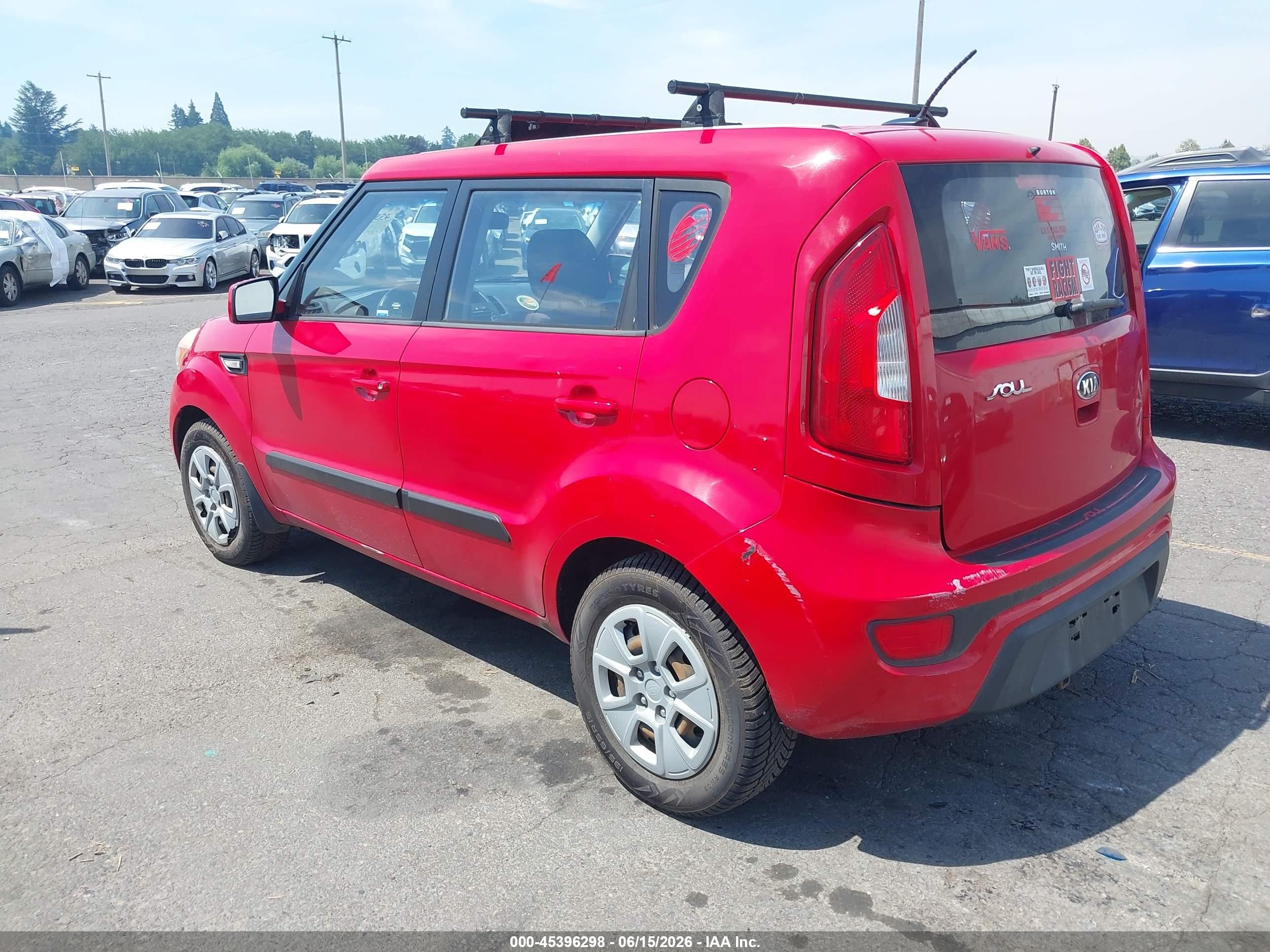 2013 Kia Soul   Red vin: KNDJT2A58D7553008